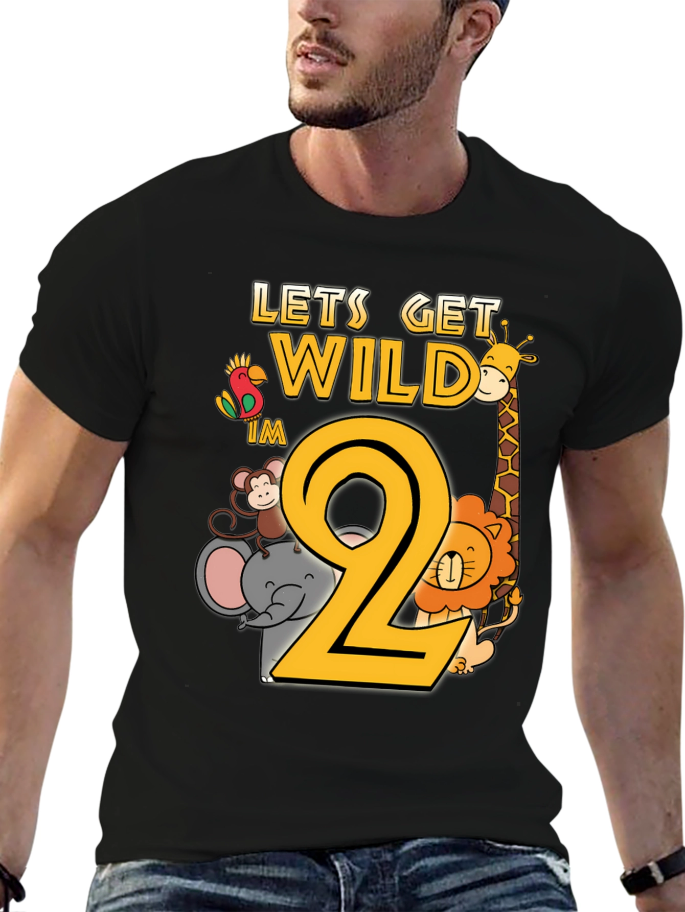Let's Get Wild I'm 2nd Birthday T-Shirt - 6