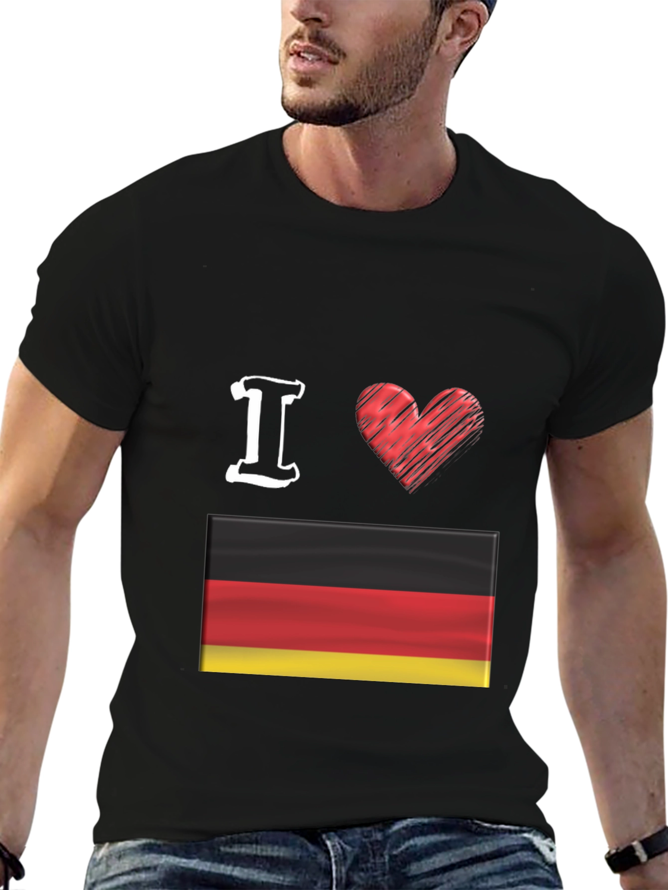 I Love Germany T-Shirt, German Flag Tee - 6