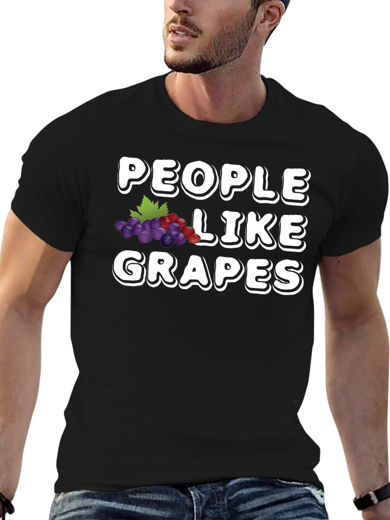 Black People Like Grapes Graphic T-Shirt view 6