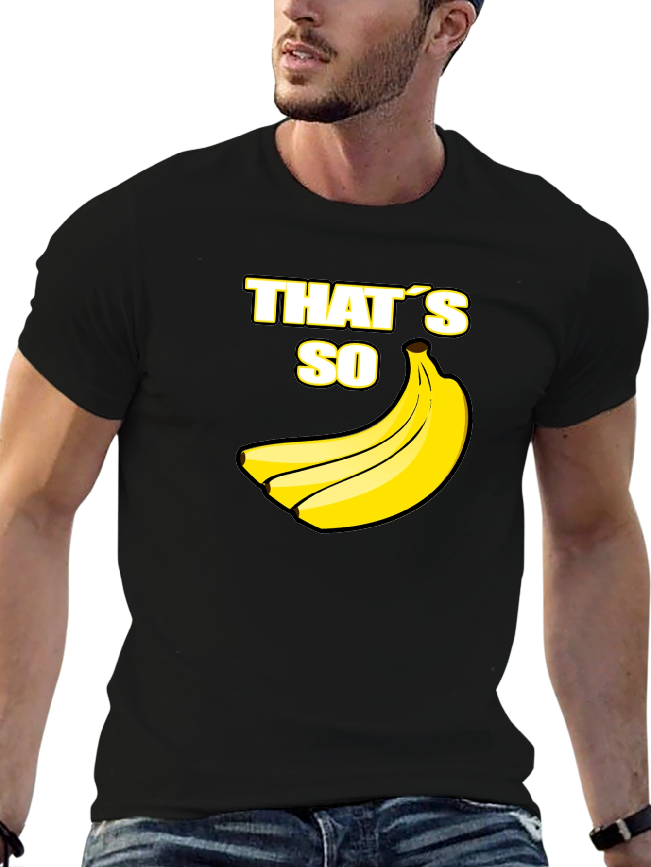 Black That's So Banana Black T-Shirt view 6