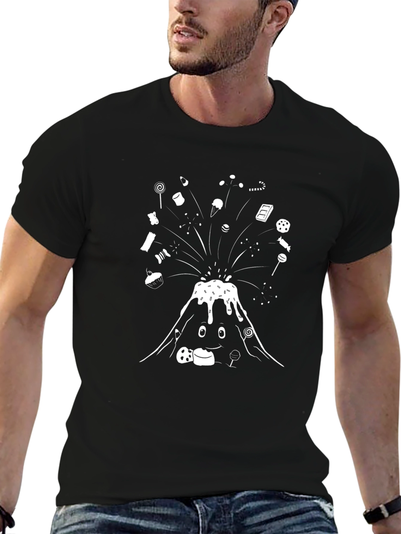 Black Candy Volcano T-Shirt - Sweet Tooth Style view 6