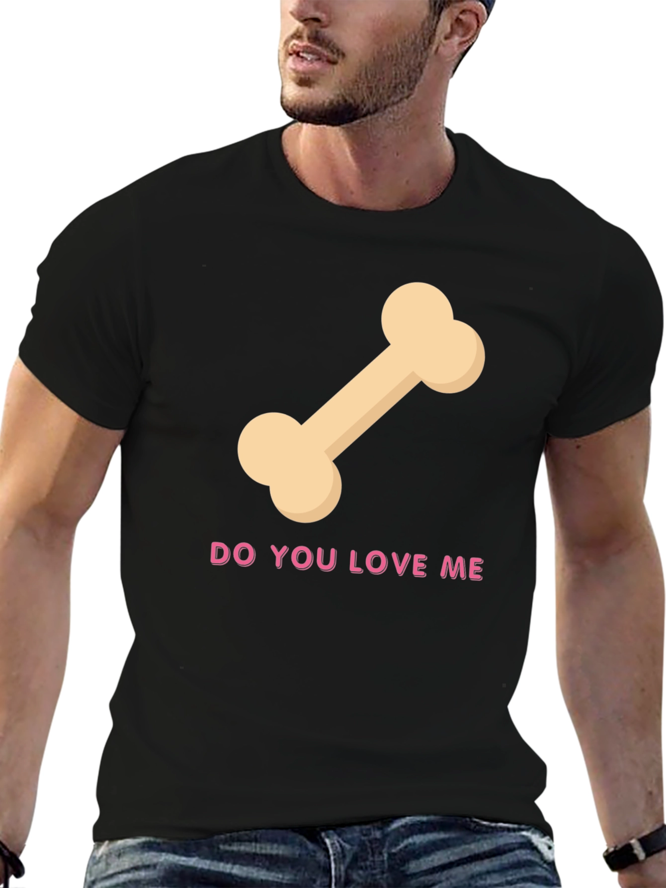 Black Do You Love Me Bone Graphic Tee view 6