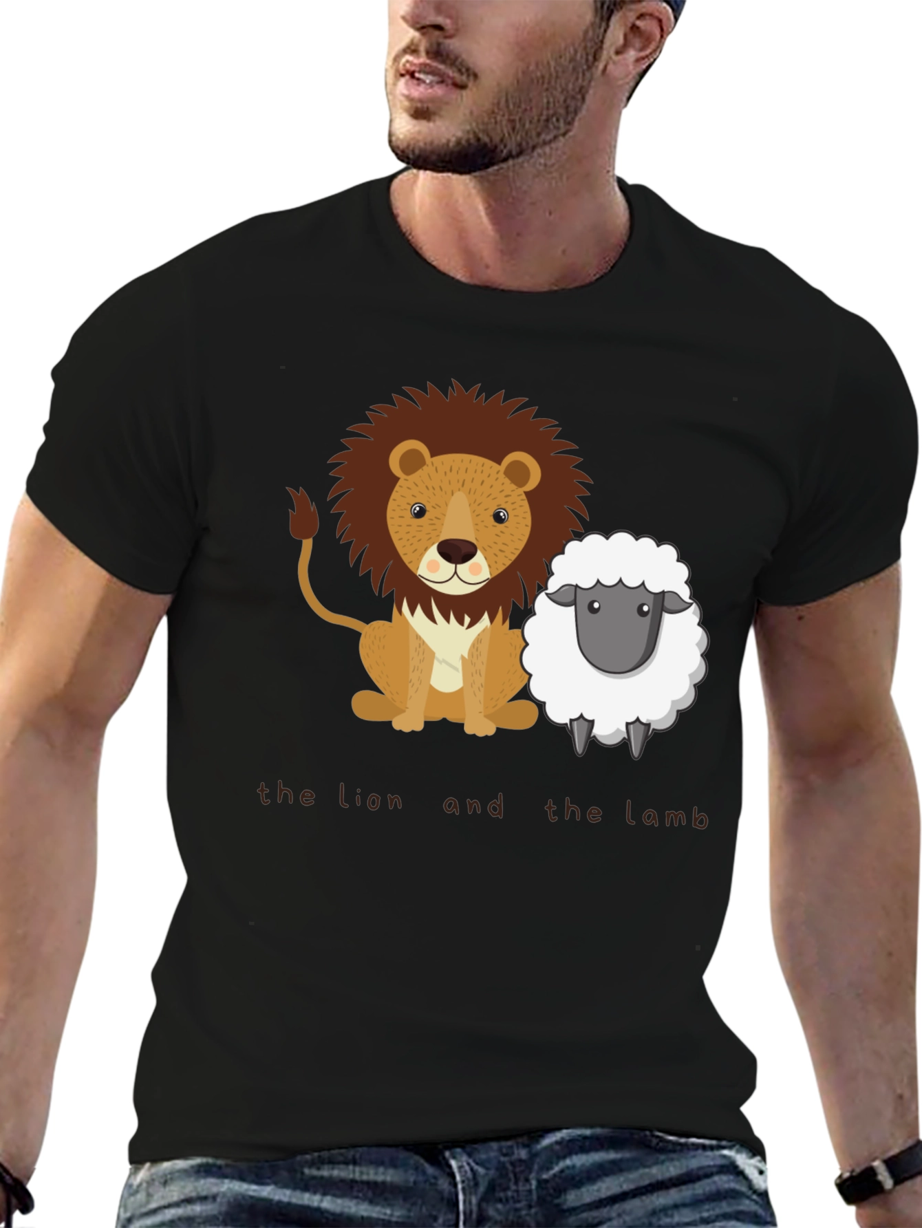 Black Lion and Lamb Graphic Tee view 6