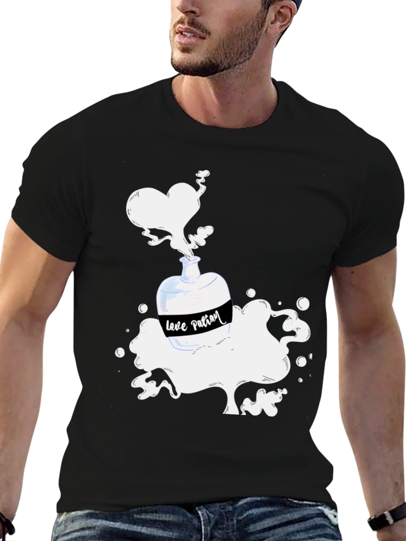 Black Love Potion T-Shirt view 6