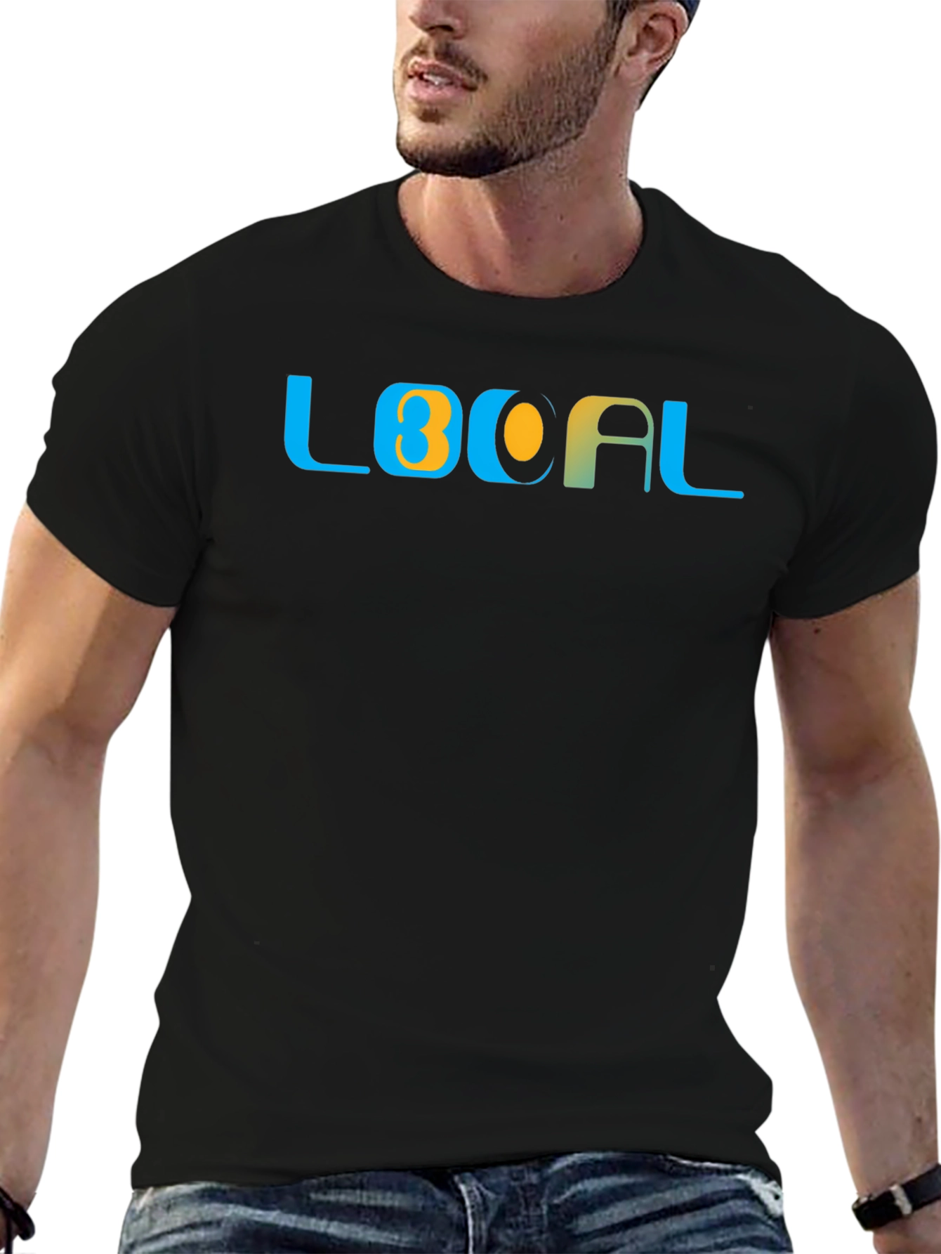 Black Local Graphic Tee - Stylish Everyday Wear view 6
