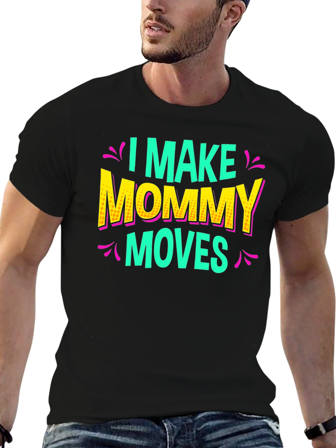 Black I Make Mommy Moves Graphic Tee view 6