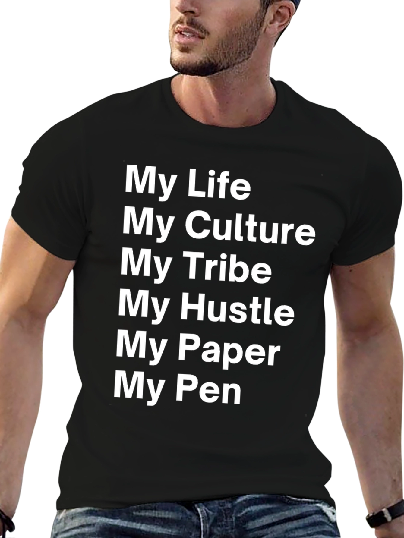Black My Life My Culture Graphic Tee view 6