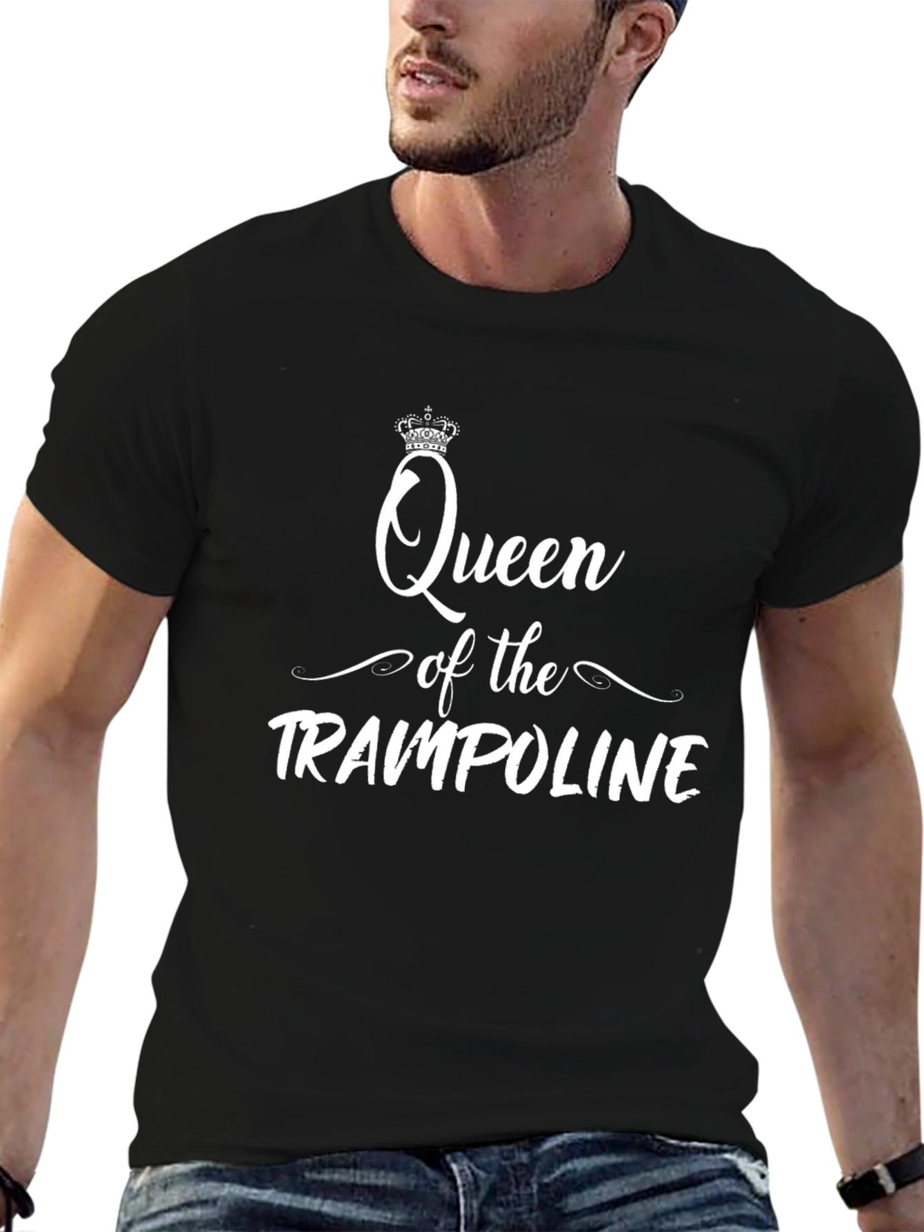 Black Queen of the Trampoline Graphic Tee view 6