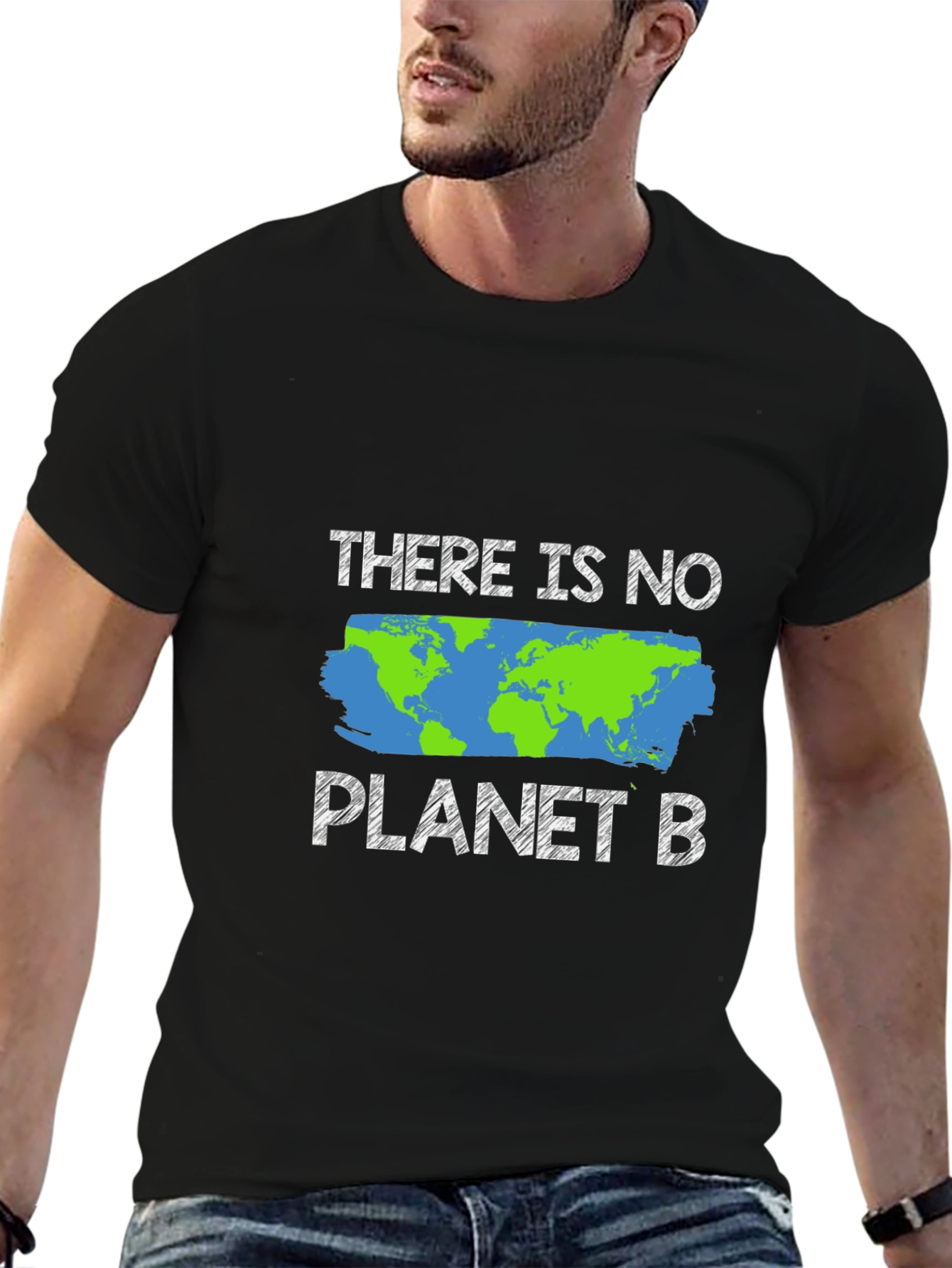 Black There Is No Planet B Graphic Tee view 6