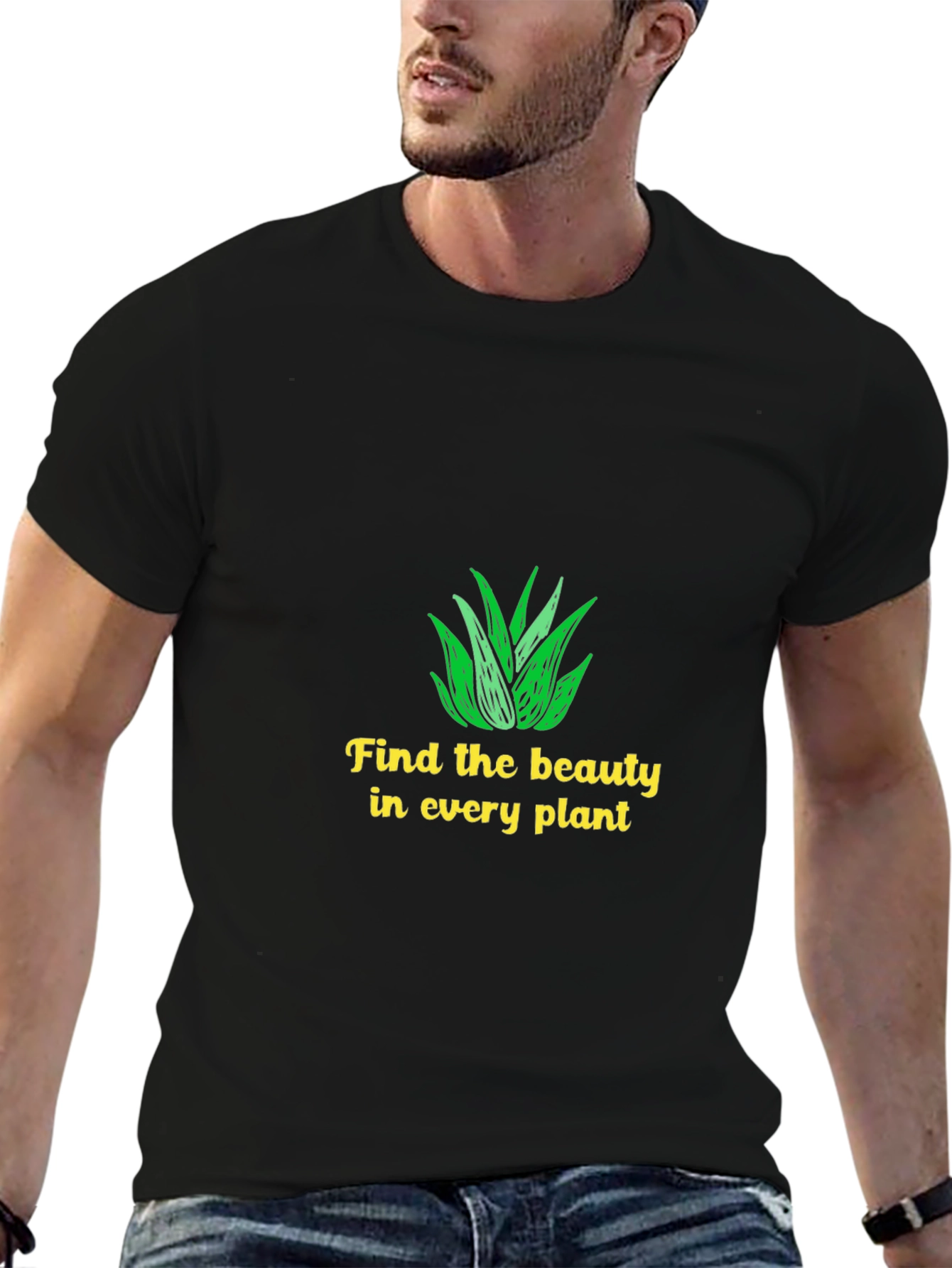 Black Nature Lover Graphic Tee - Find the Beauty view 6