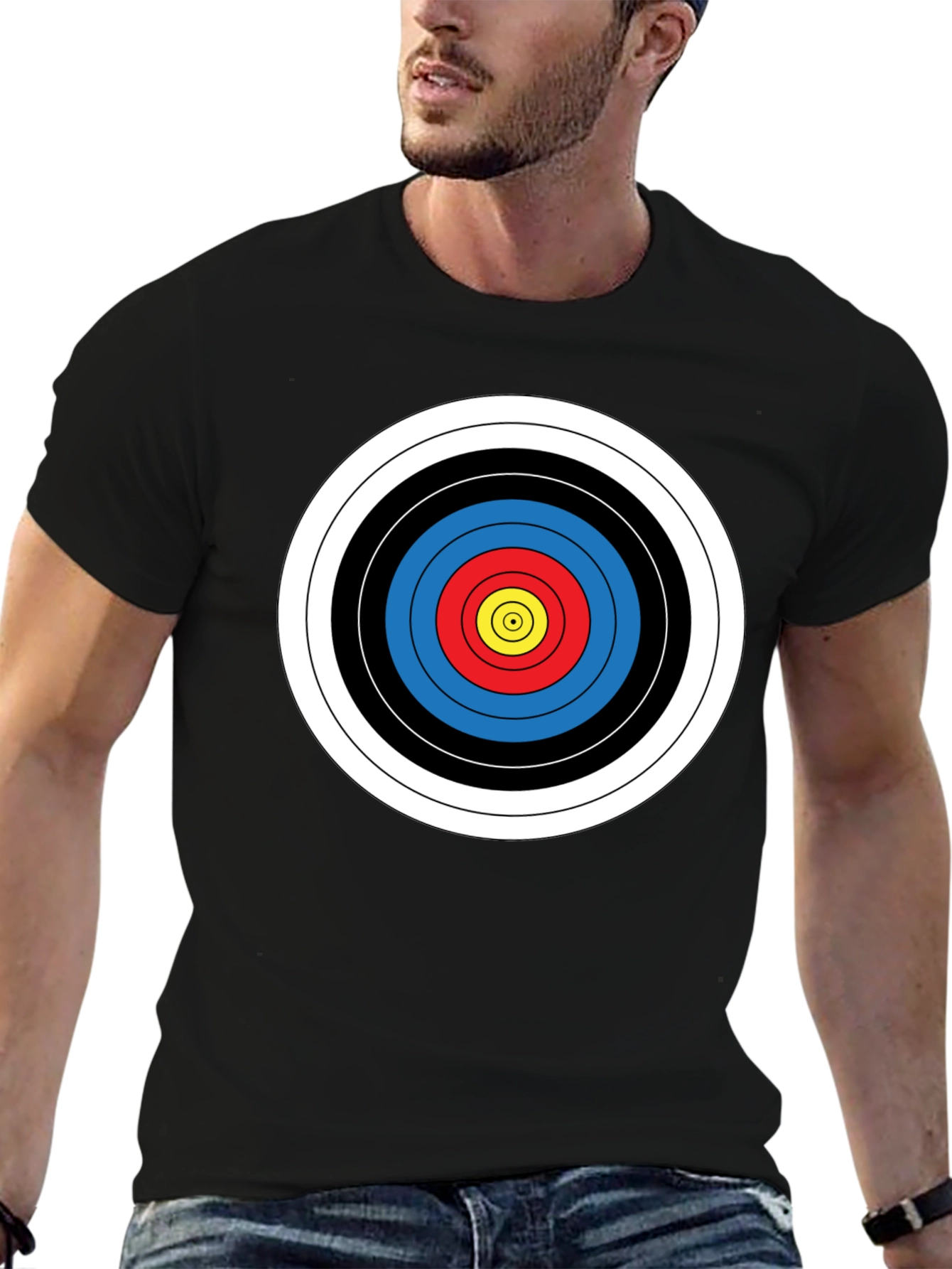 Black Target Bullseye Graphic Tee - Archer's Choice view 6