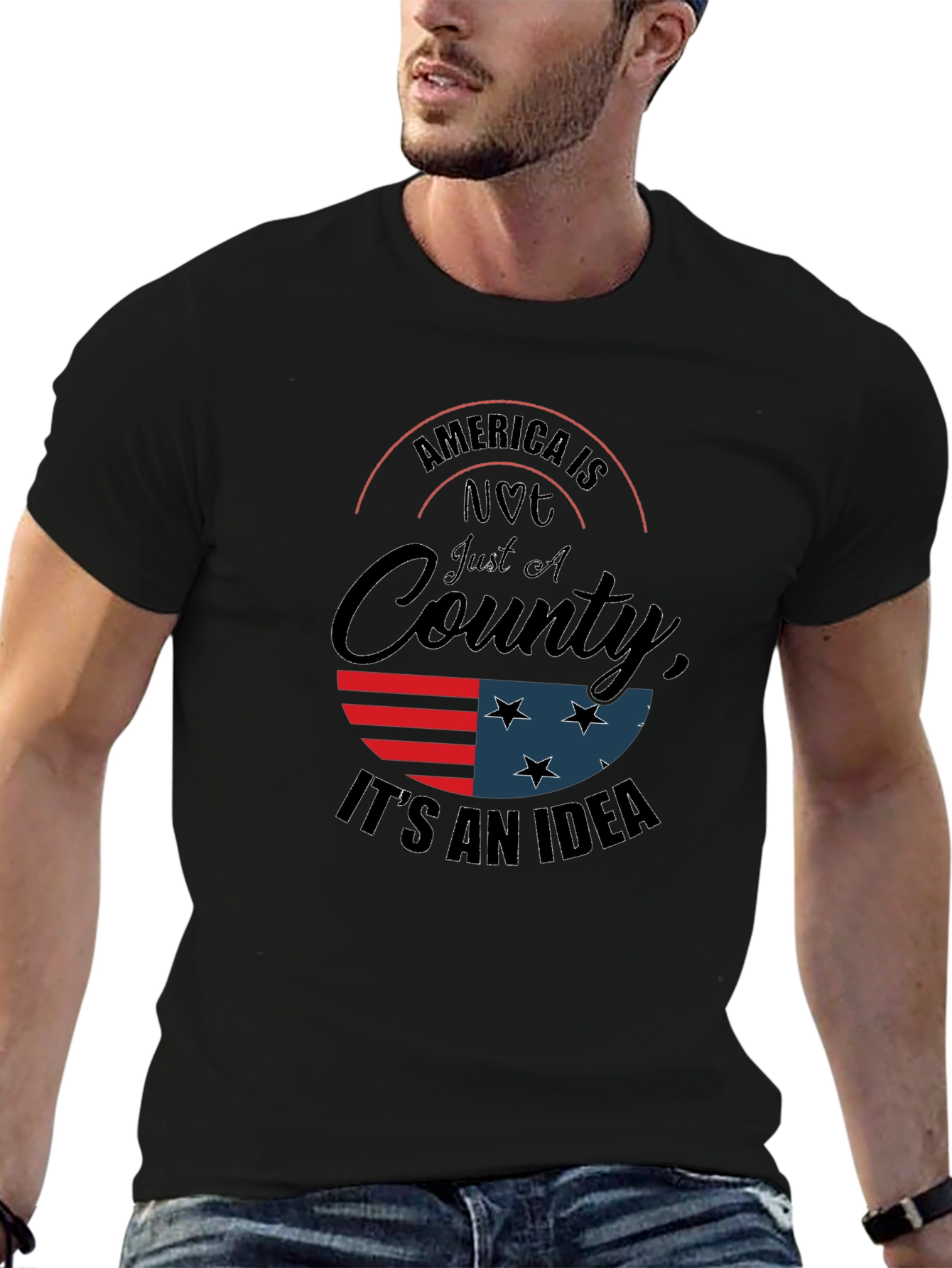 Black America is Not Just a Country Graphic Tee view 6