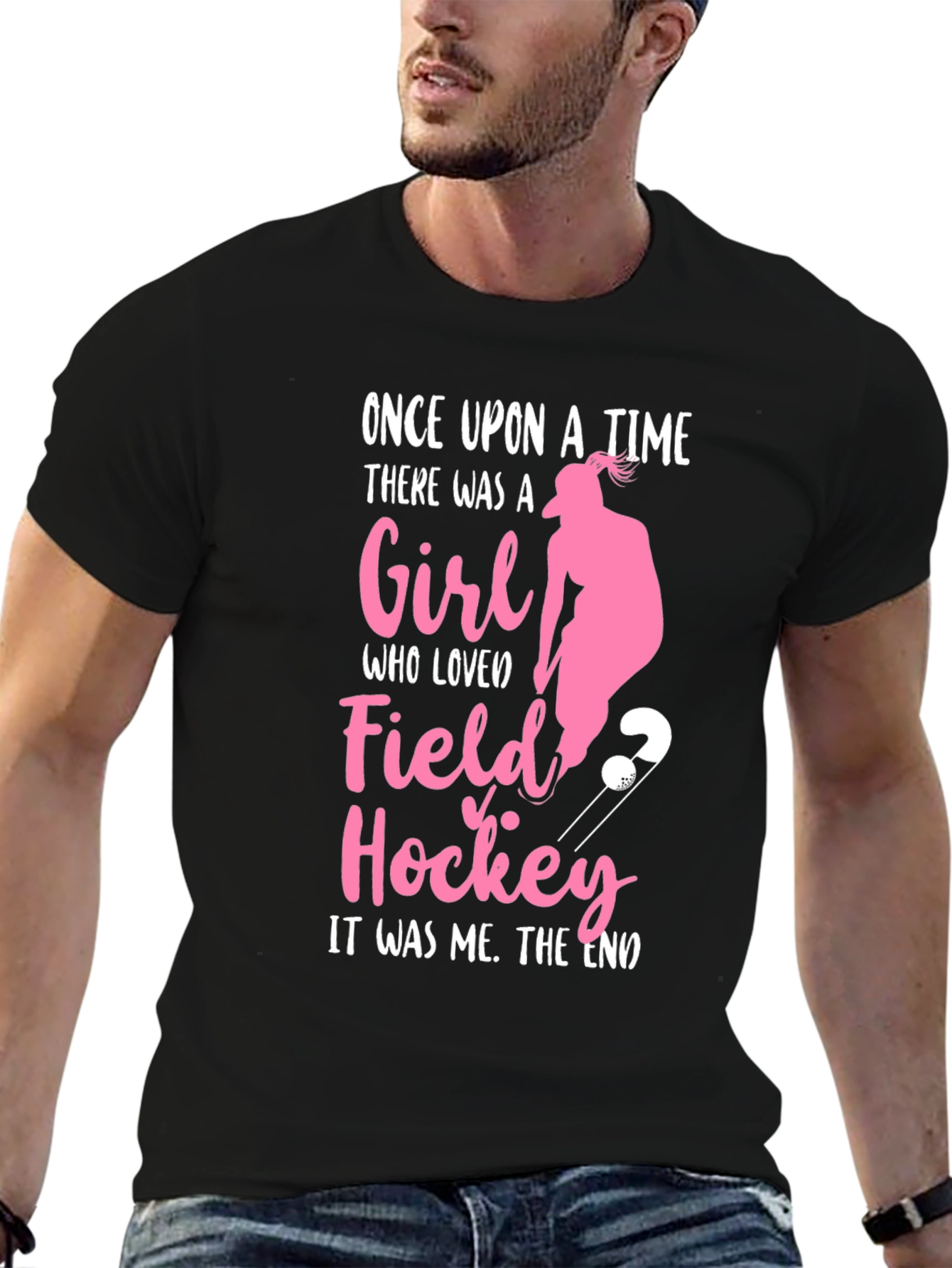 Black Field Hockey Girl's T-Shirt - Once Upon A Time Tee view 6