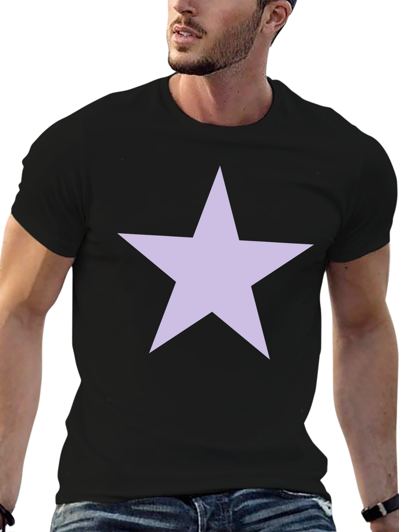 Black Star Graphic Black T-Shirt view 6