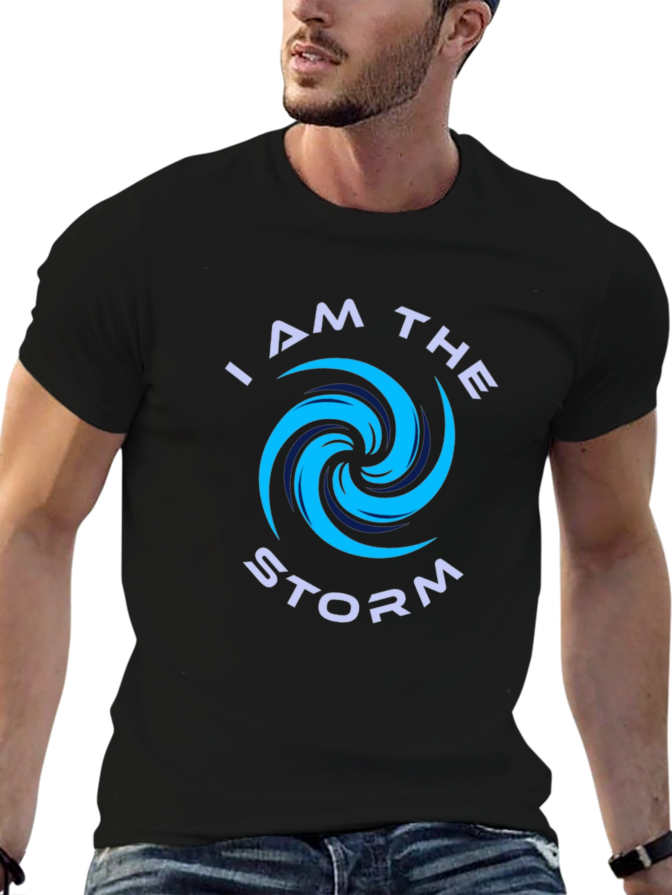 I Am The Storm Graphic Tee - Black - 6