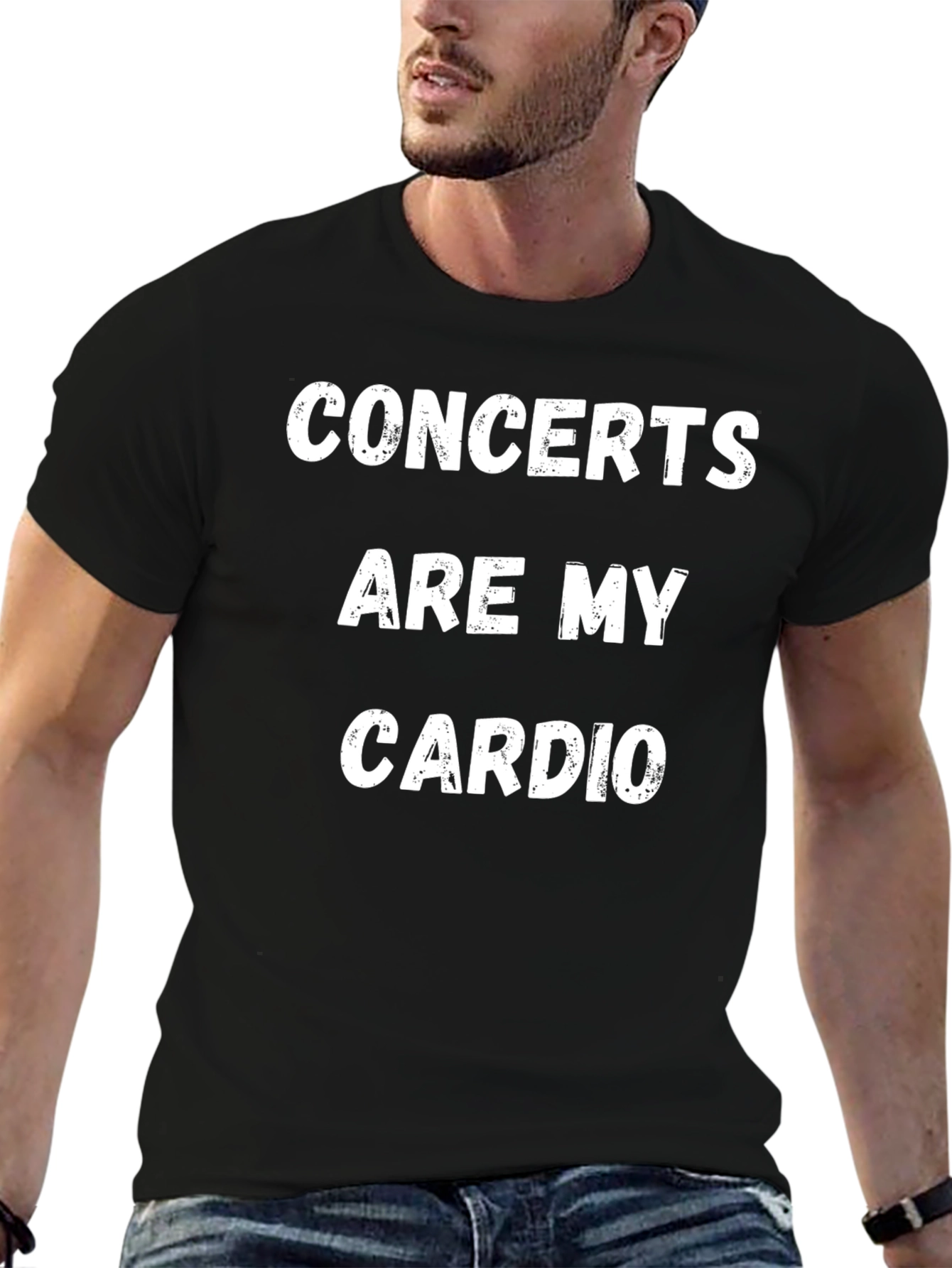 Black Concerts Are My Cardio Graphic Tee view 6