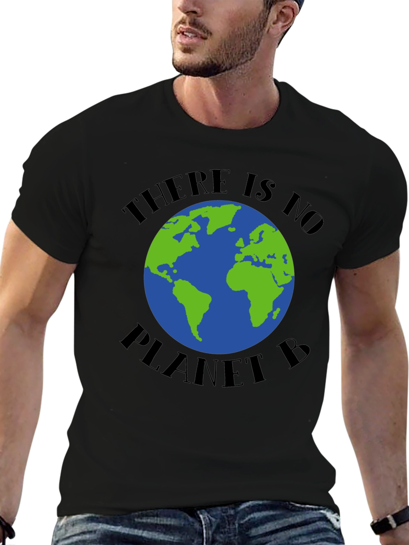 Black There is No Planet B Graphic T-Shirt view 6