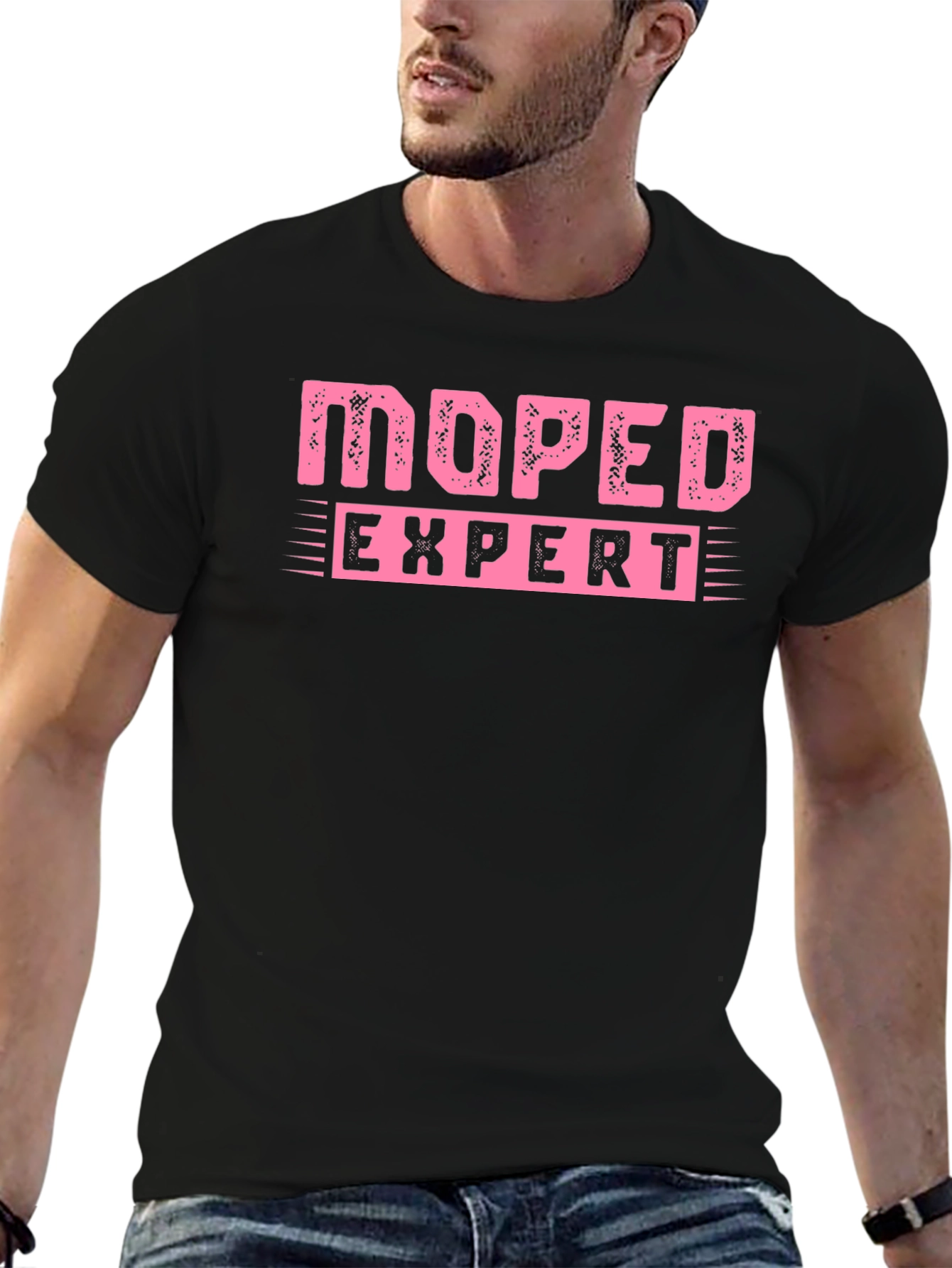 Black Moped Expert Graphic Tee - Ride in Style! view 6