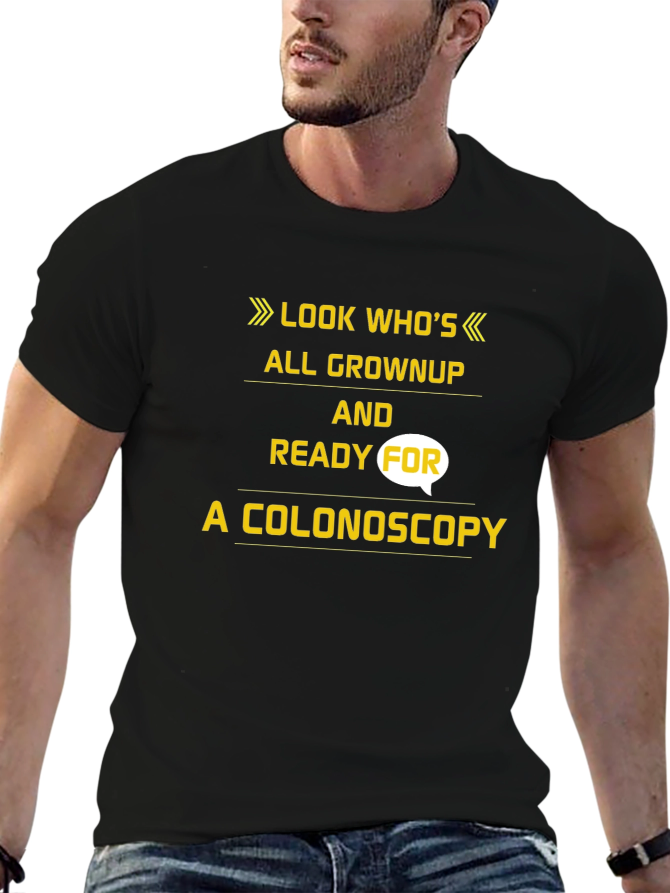 Black Funny Colonoscopy T-Shirt - Look Who's All Grown Up! view 6