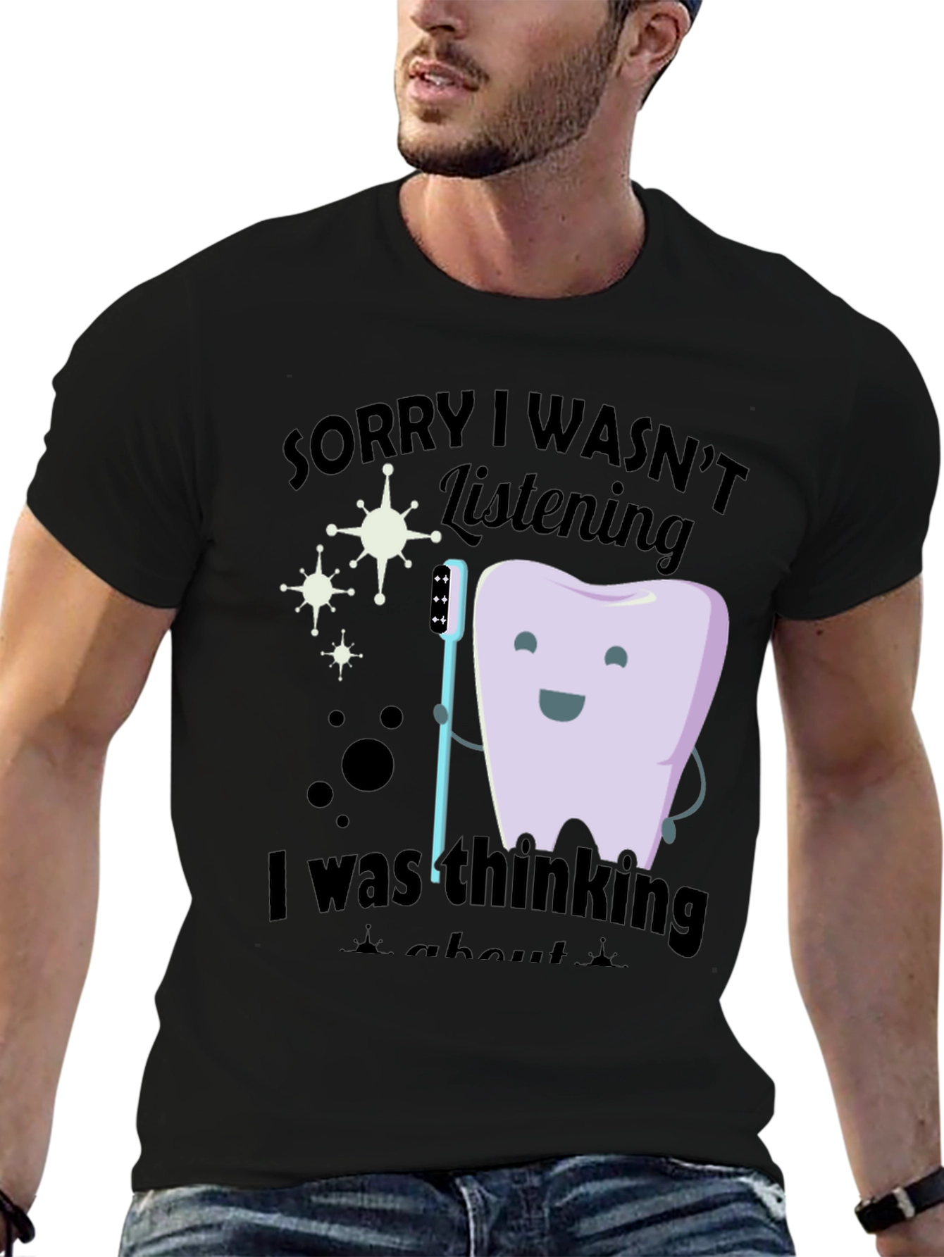 Black Funny Dental T-Shirt - Dentist Humor view 6