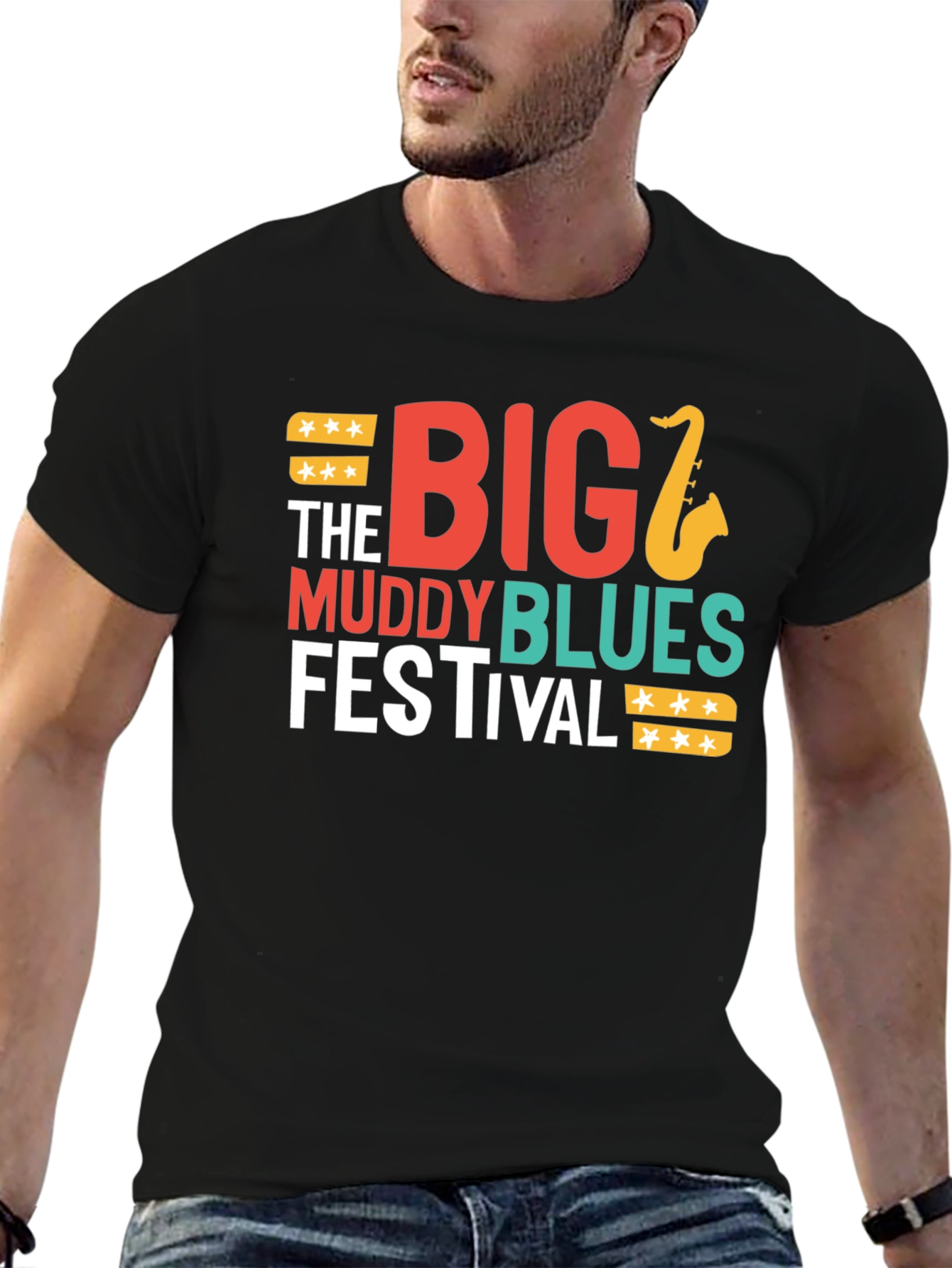Black Big Muddy Blues Festival Graphic Tee view 6