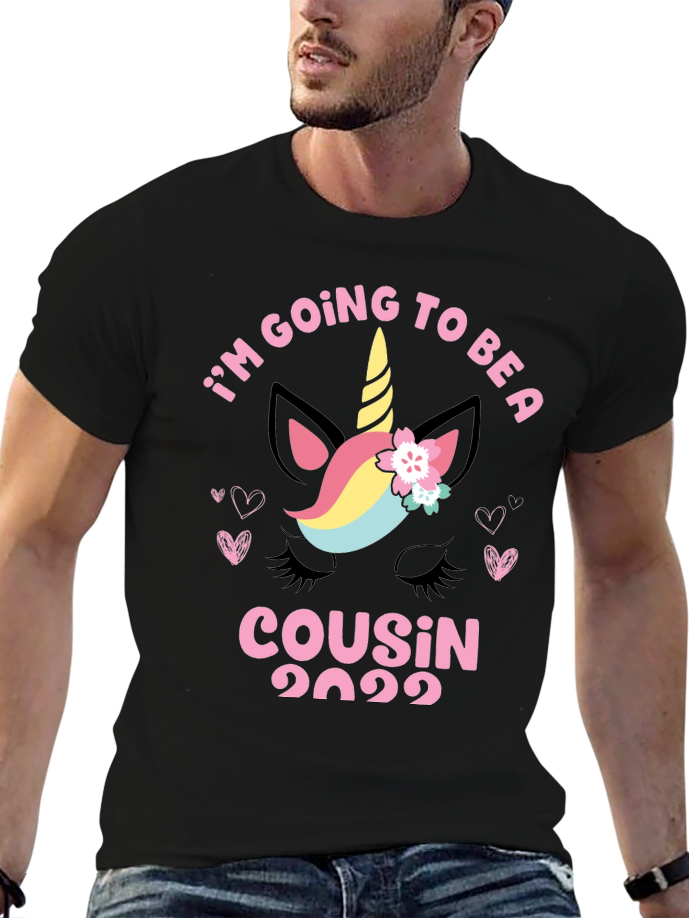 Black I'm Going to Be a Cousin 2022 T-Shirt view 6