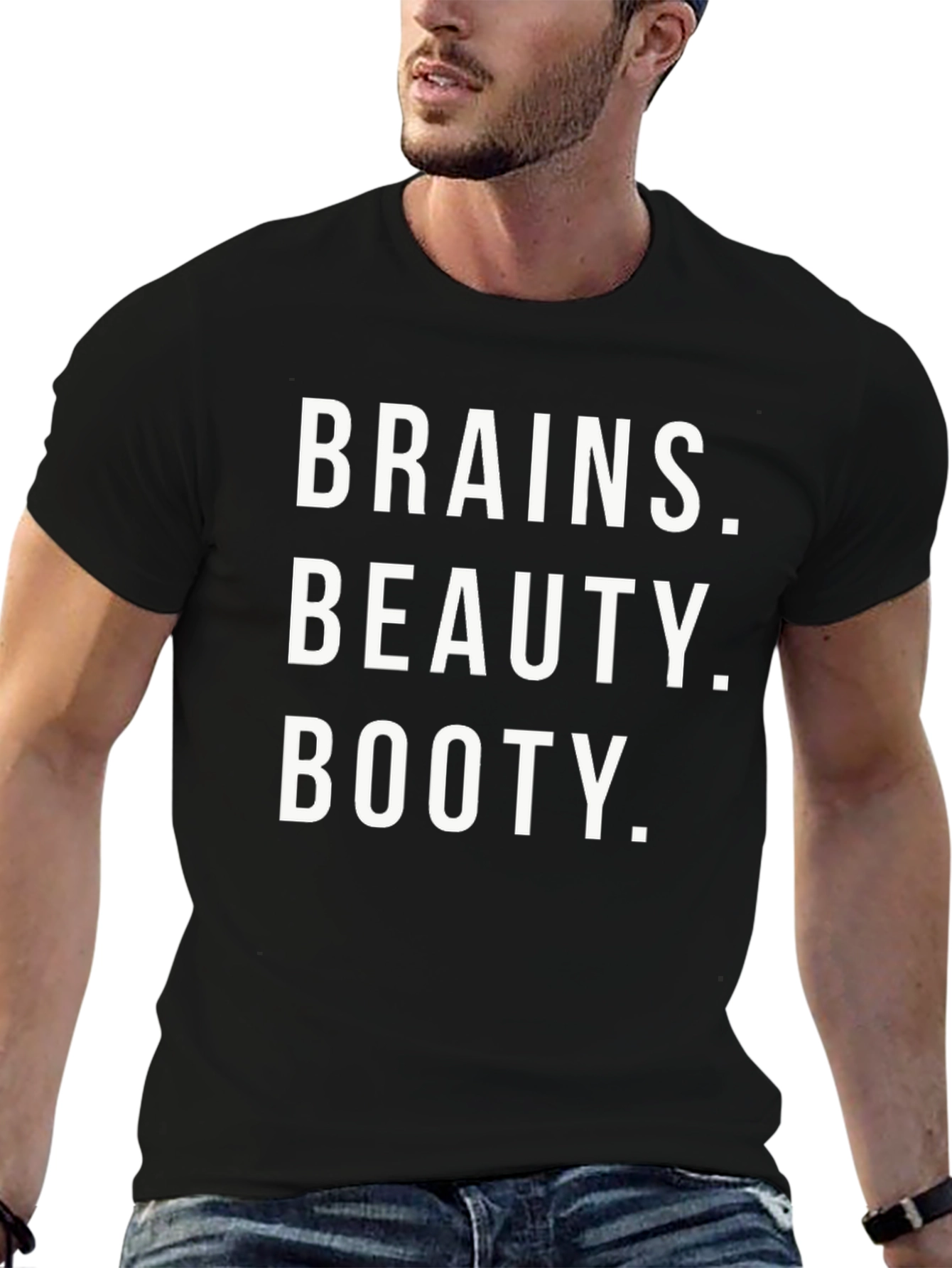 Brains Beauty Booty Graphic Tee - 6