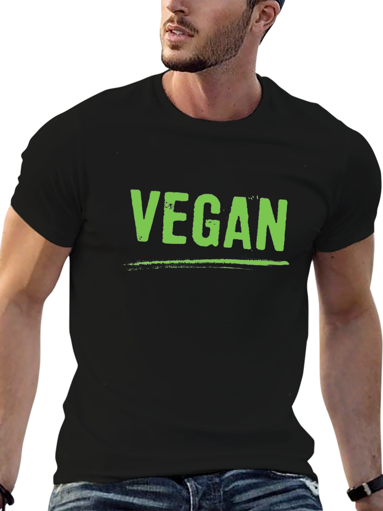 Black Vegan T-Shirt: Stylish & Sustainable view 6
