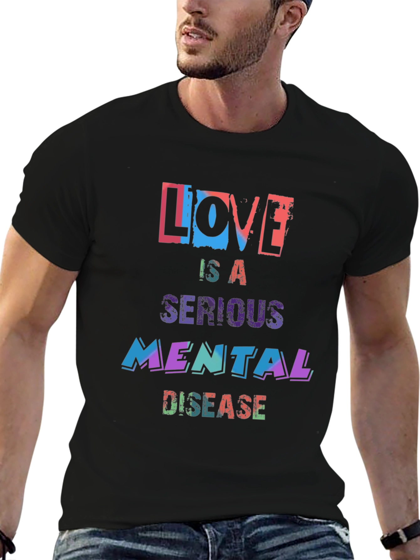 Black Love is a Serious Mental Disease Graphic Tee view 6
