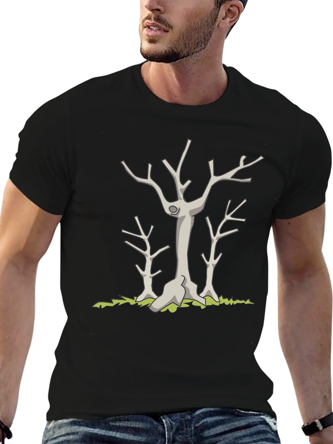 Dead Trees Graphic Black T-Shirt - 6