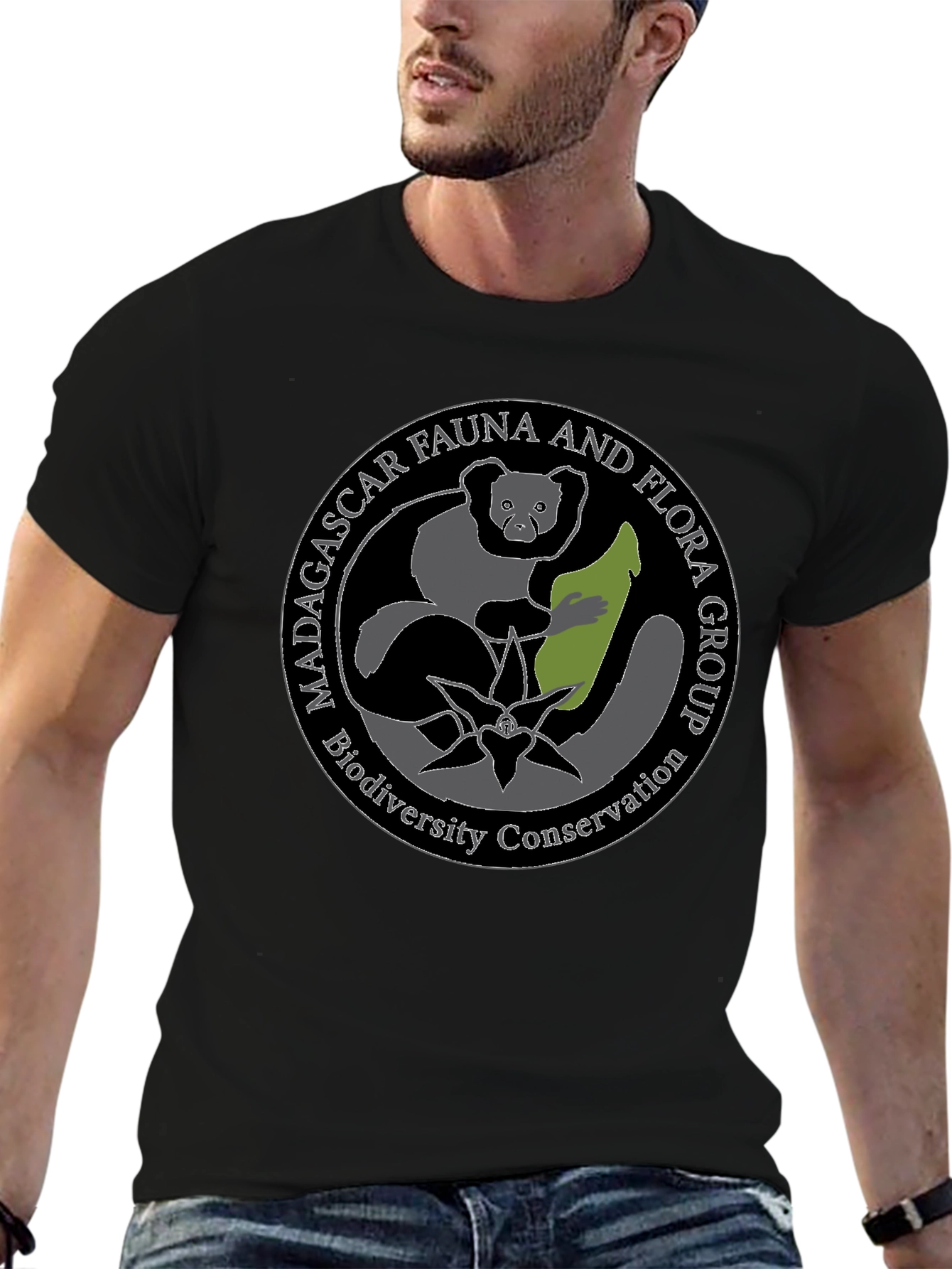 Black Fauna & Flora Group Biodiversity Conservation Tee view 6