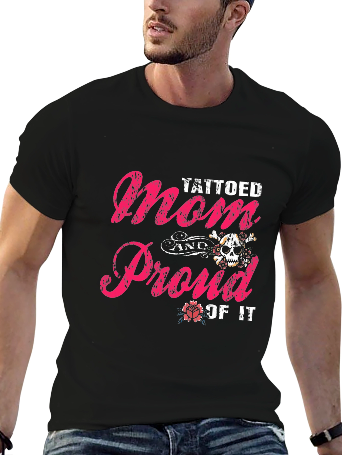 Tattooed Mom & Proud T-Shirt - Black - 6