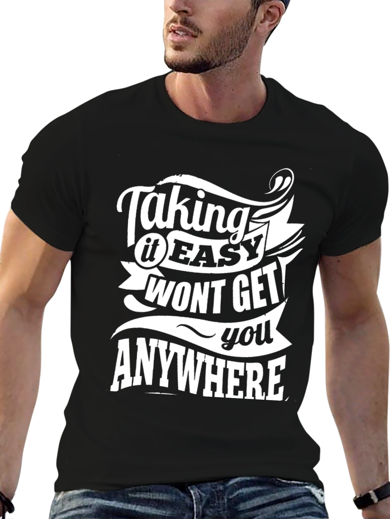 Taking It Easy T-Shirt - Motivational Graphic Tee - 6