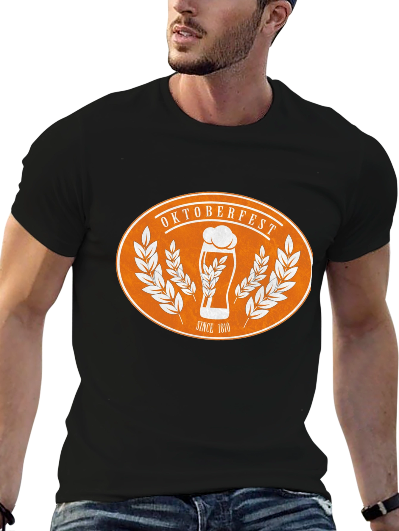 Black Oktoberfest Beer T-Shirt view 6