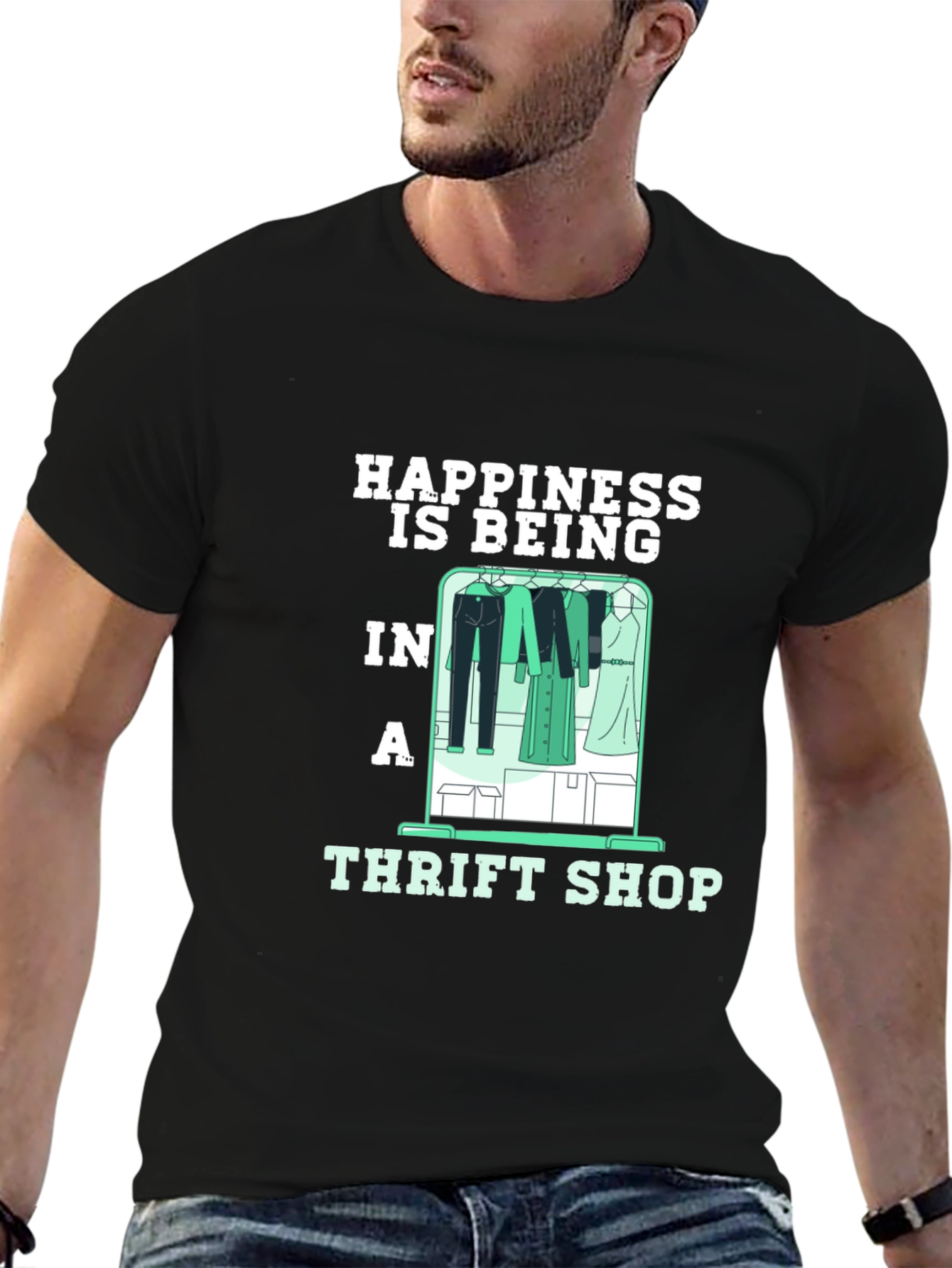 Happiness Thrift Shop Graphic Tee - 6