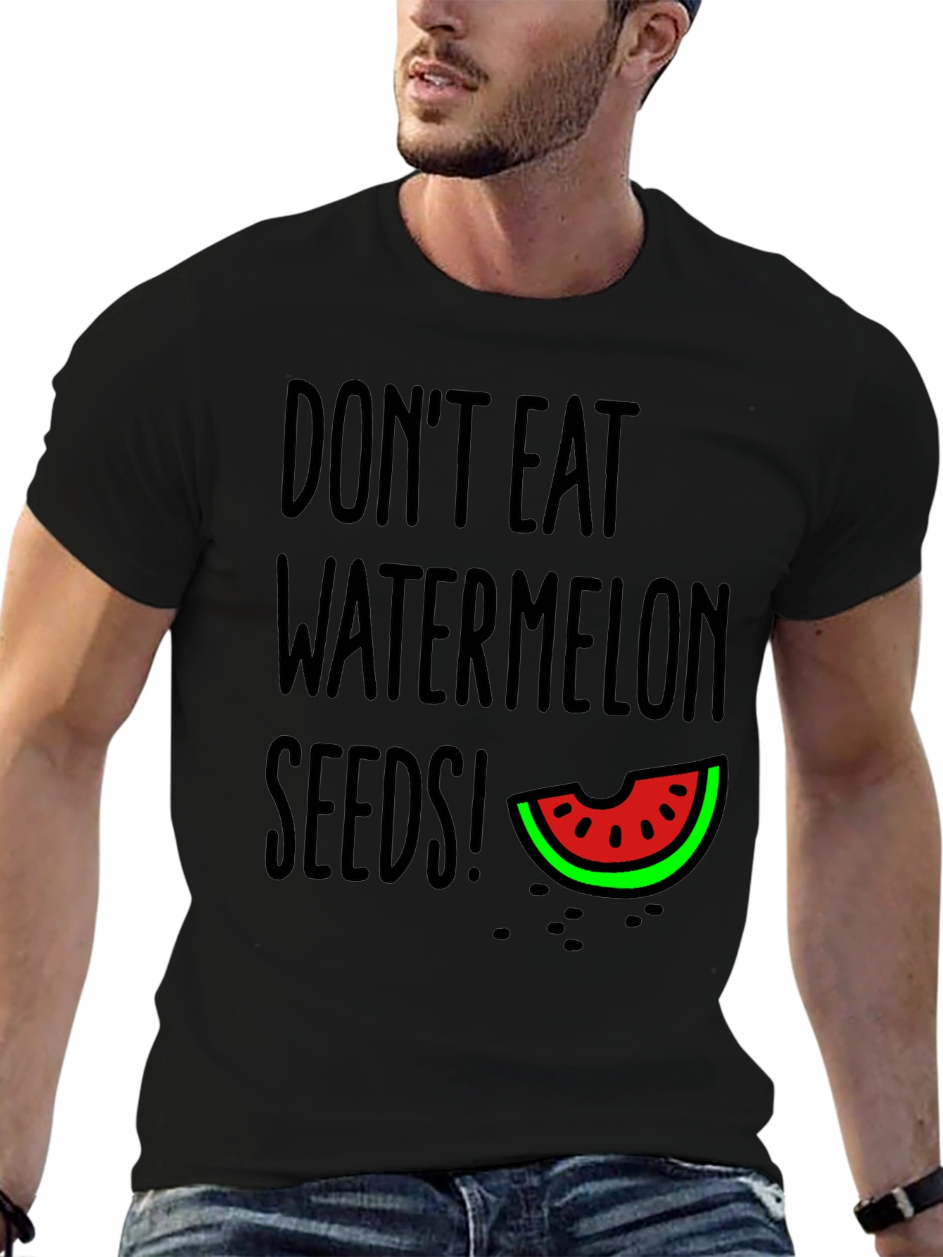 Black Don't Eat Watermelon Seeds T-Shirt view 6