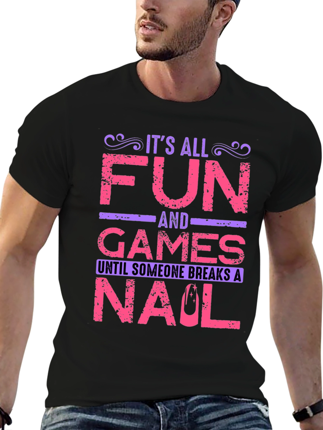 Black Fun and Games T-Shirt view 6