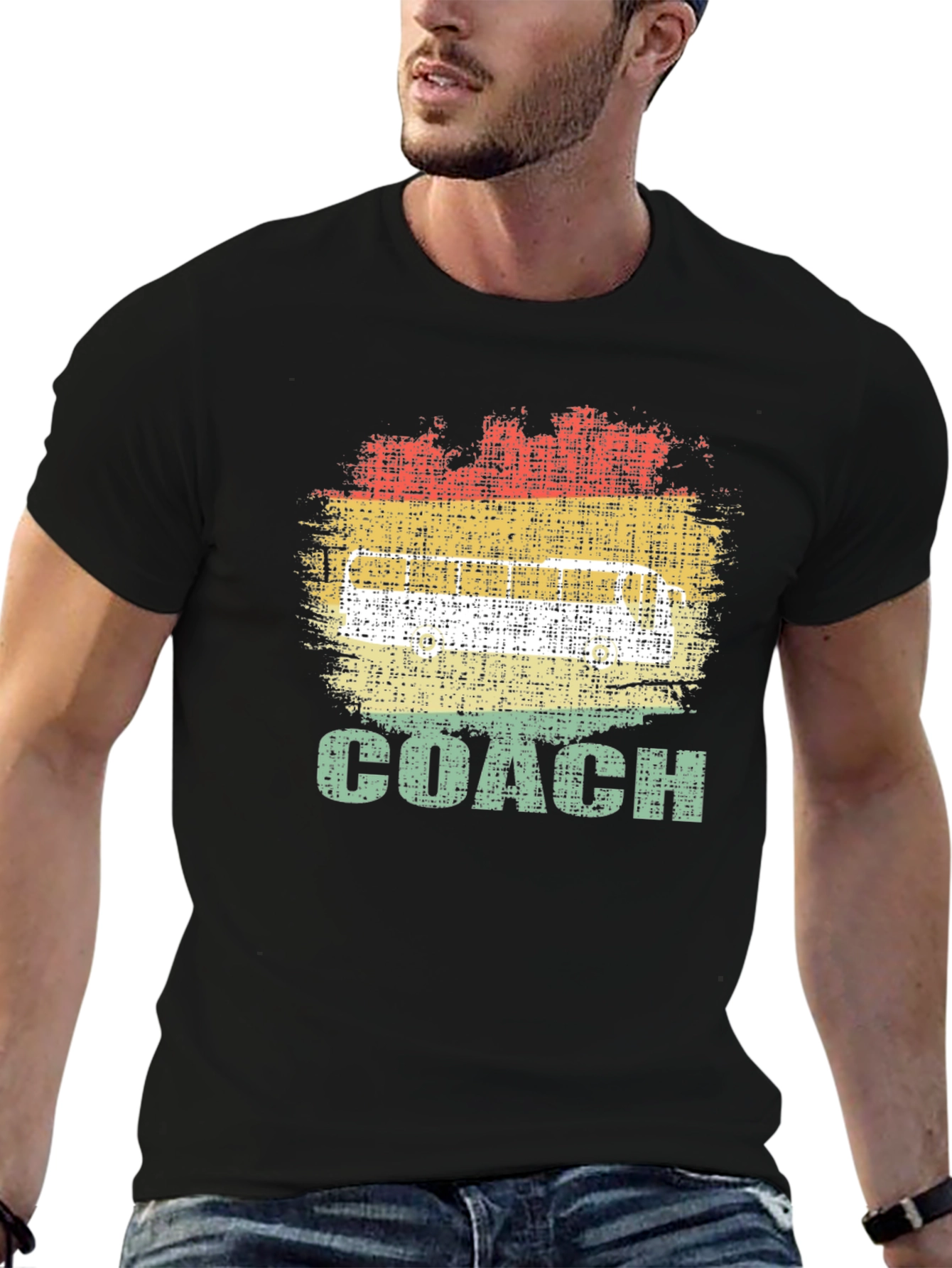 Black Retro Coach T-Shirt view 6