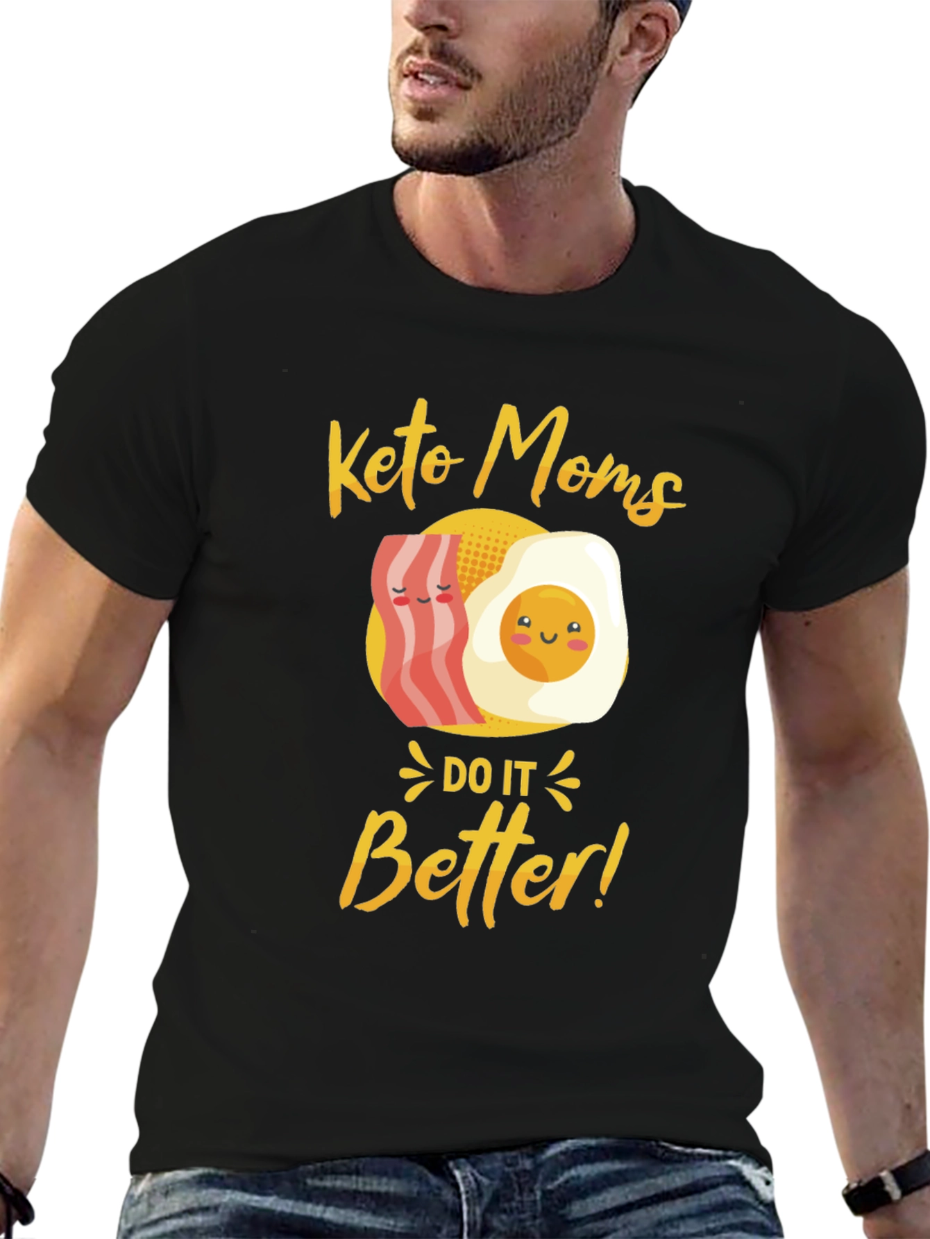 Black Keto Moms Do It Better T-Shirt view 6
