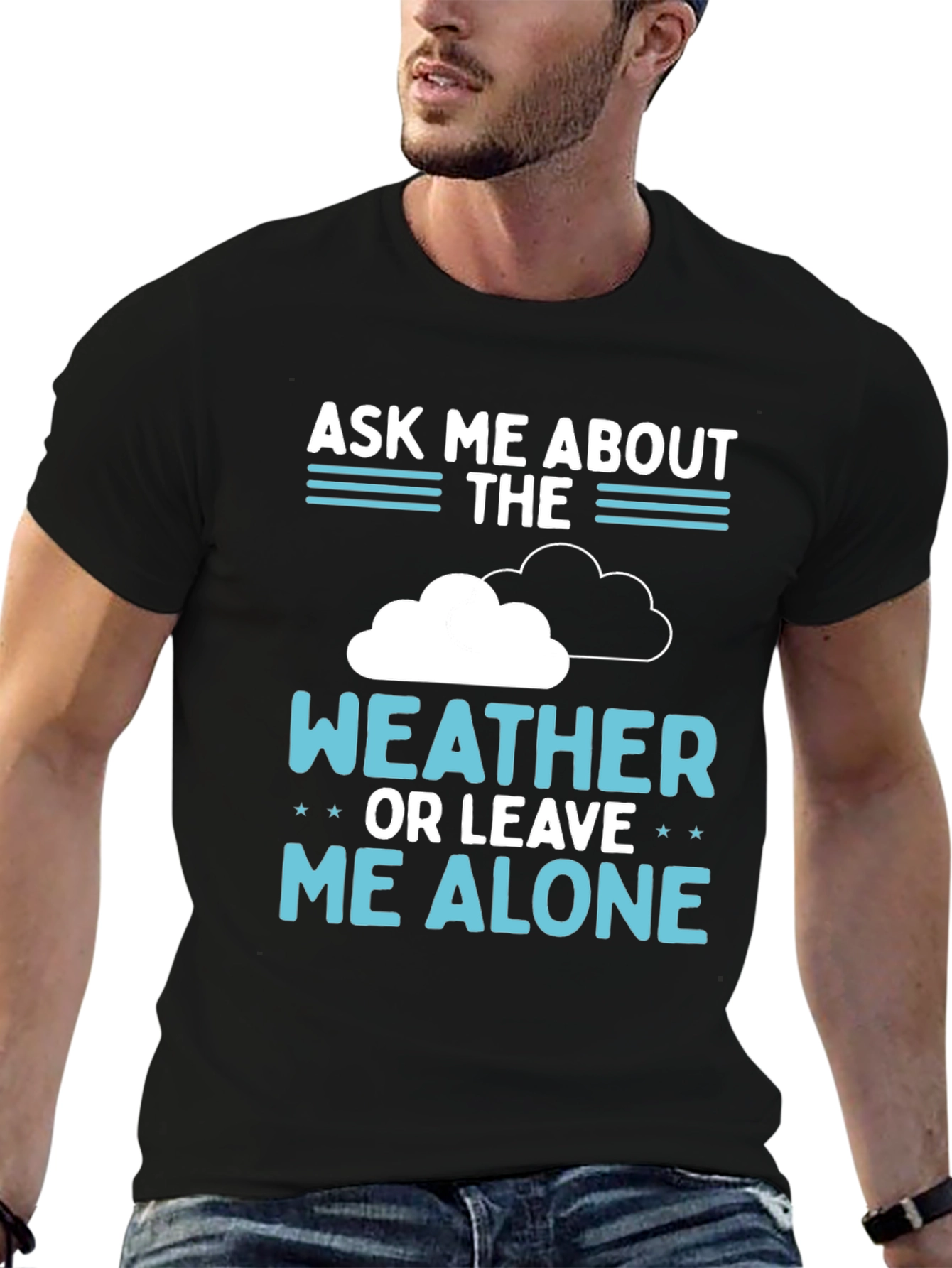 Black Weather Fan T-Shirt view 6