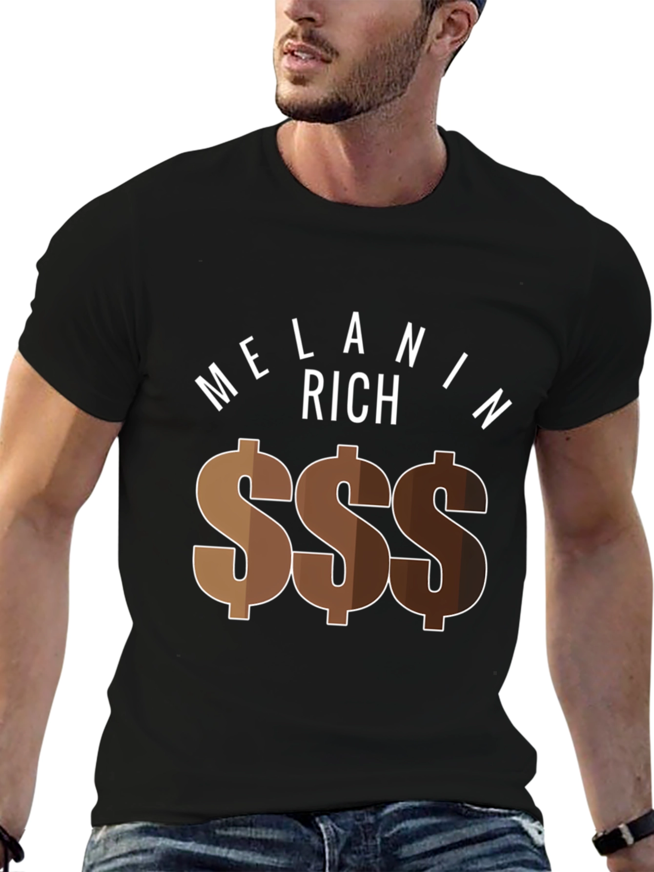 Black Melanin Rich Graphic T-Shirt view 6