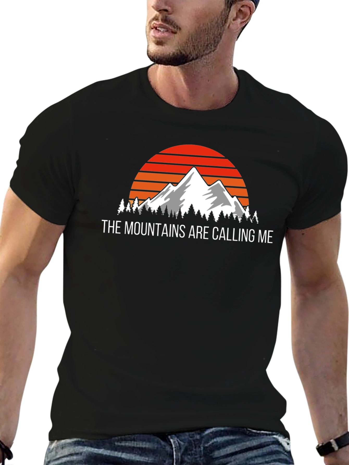 Black Mountains Are Calling Me Black T-Shirt view 6