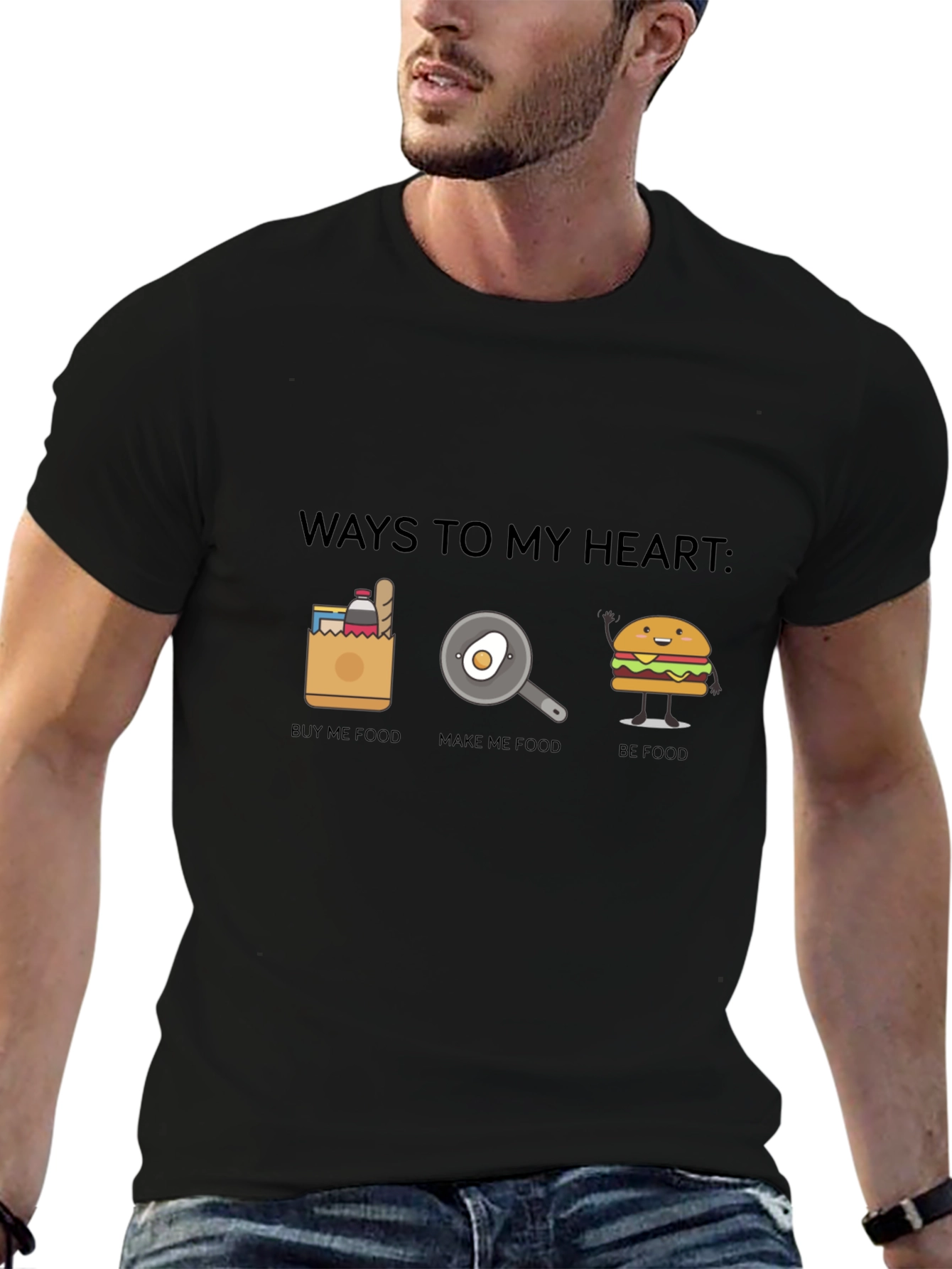Ways To My Heart Funny Foodie T-Shirt - 6