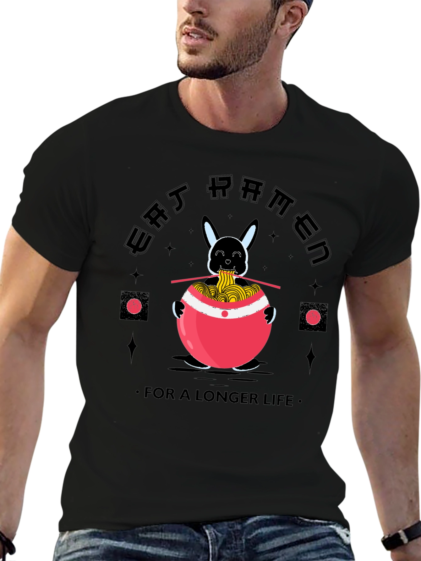 Eat Ramen for a Longer Life Funny T-Shirt - 6