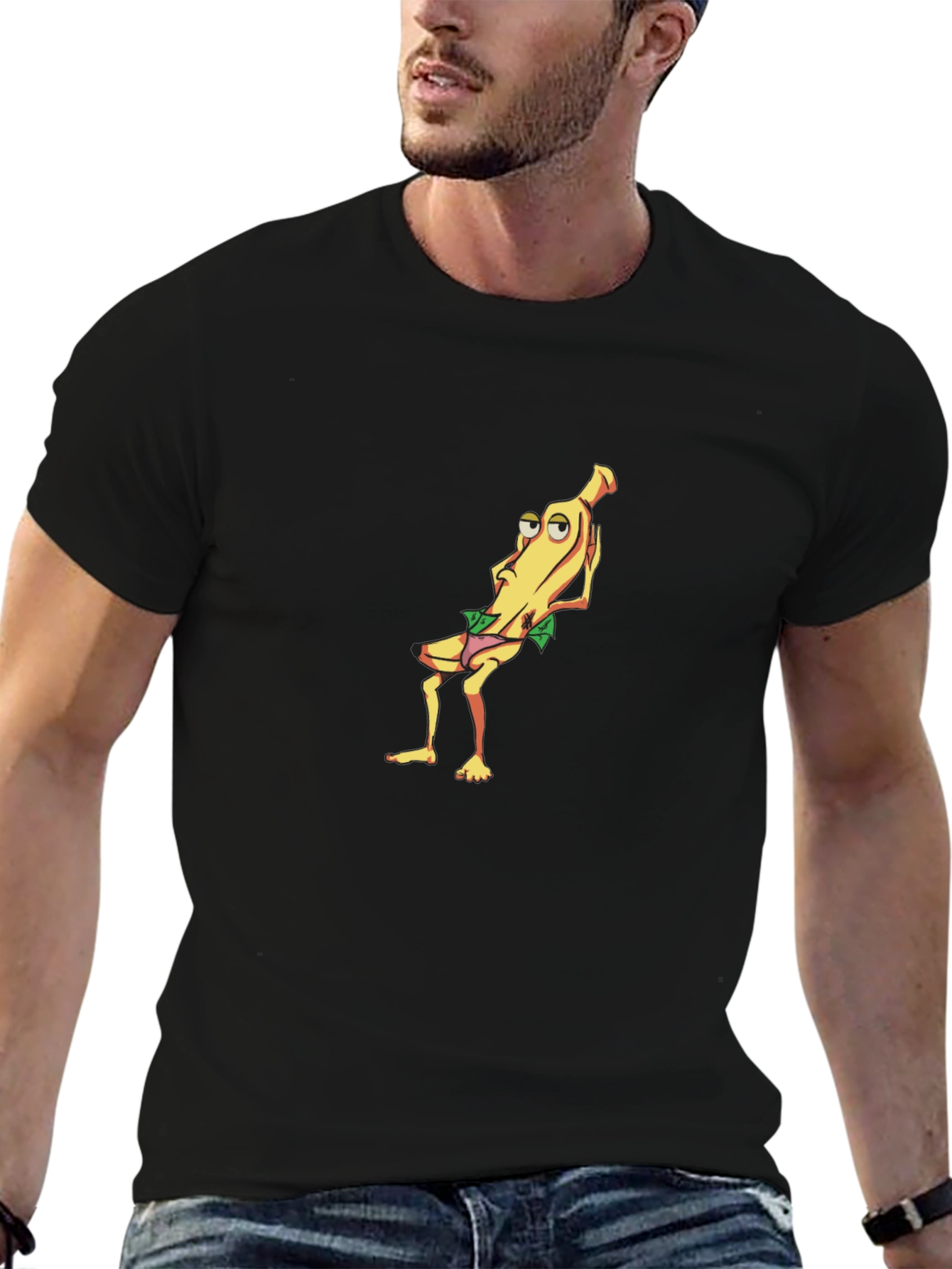 Black Banana Man Graphic T-Shirt view 6