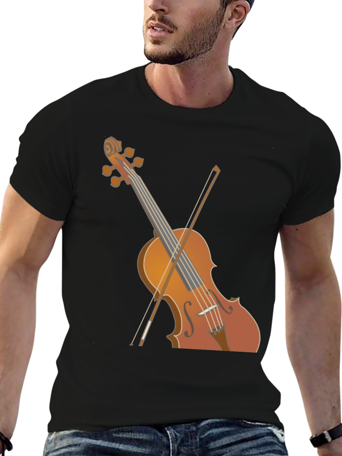 Black Violin Graphic Tee - Music Lover's T-Shirt view 6