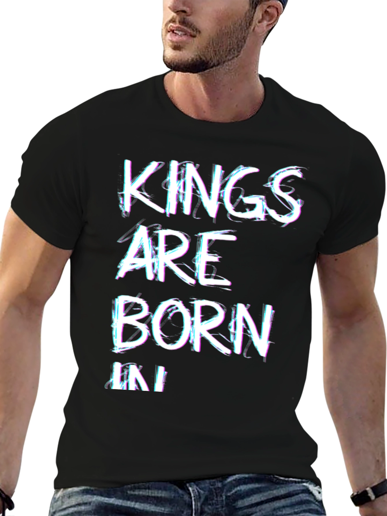 Black Kings Are Born In T-Shirt - Black view 6