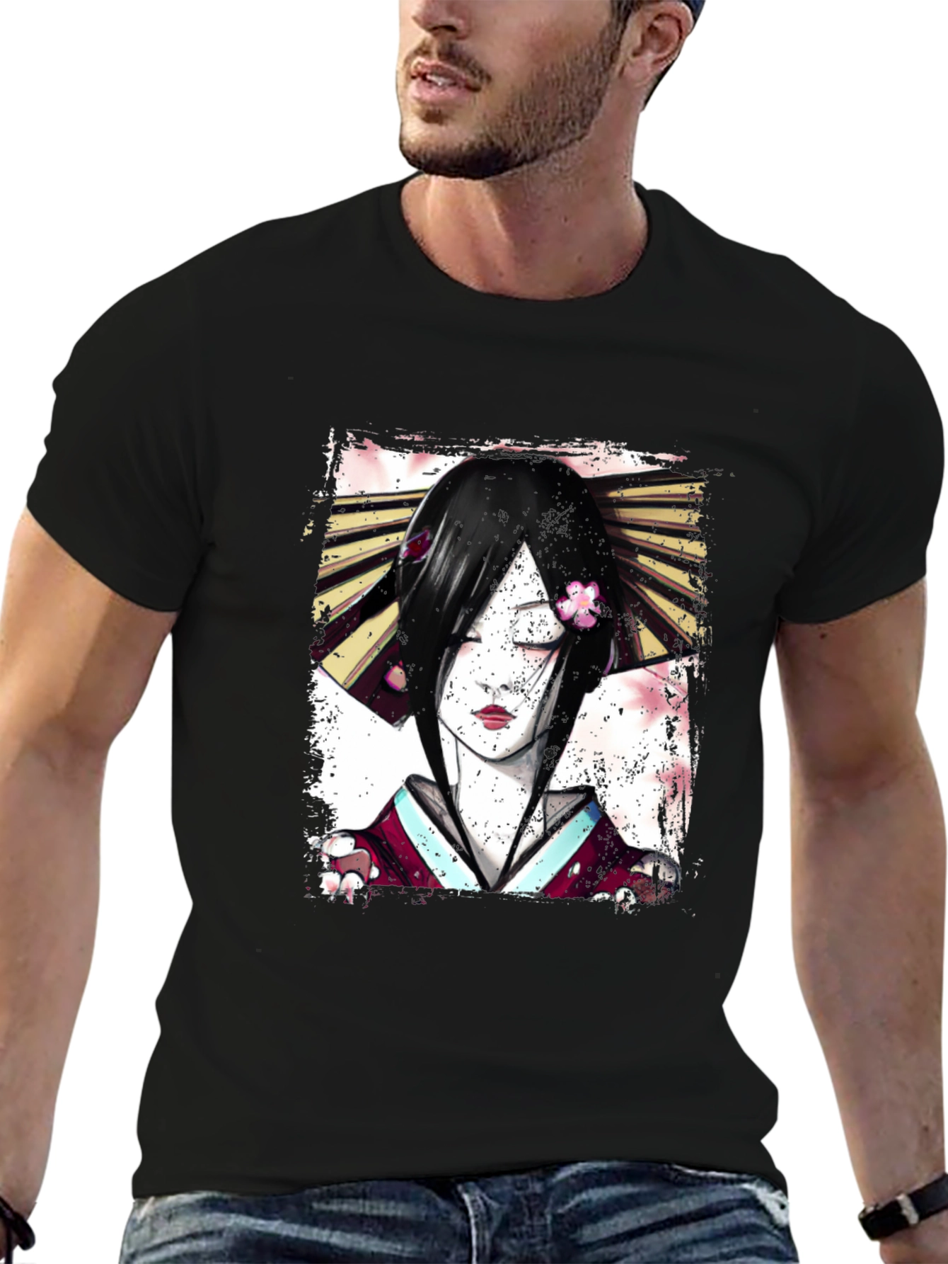 Geisha Graphic Tee - Japanese Art Shirt - 6