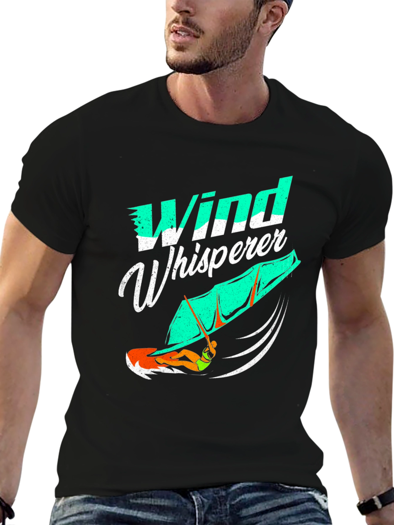 Black Wind Whisperer Graphic Tee view 6