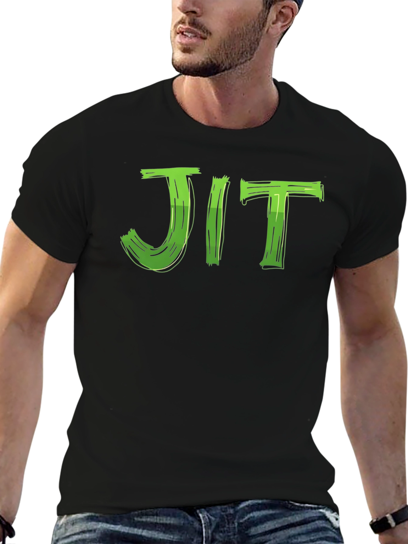 Black JIT Graphic Tee - Modern Comfort view 6